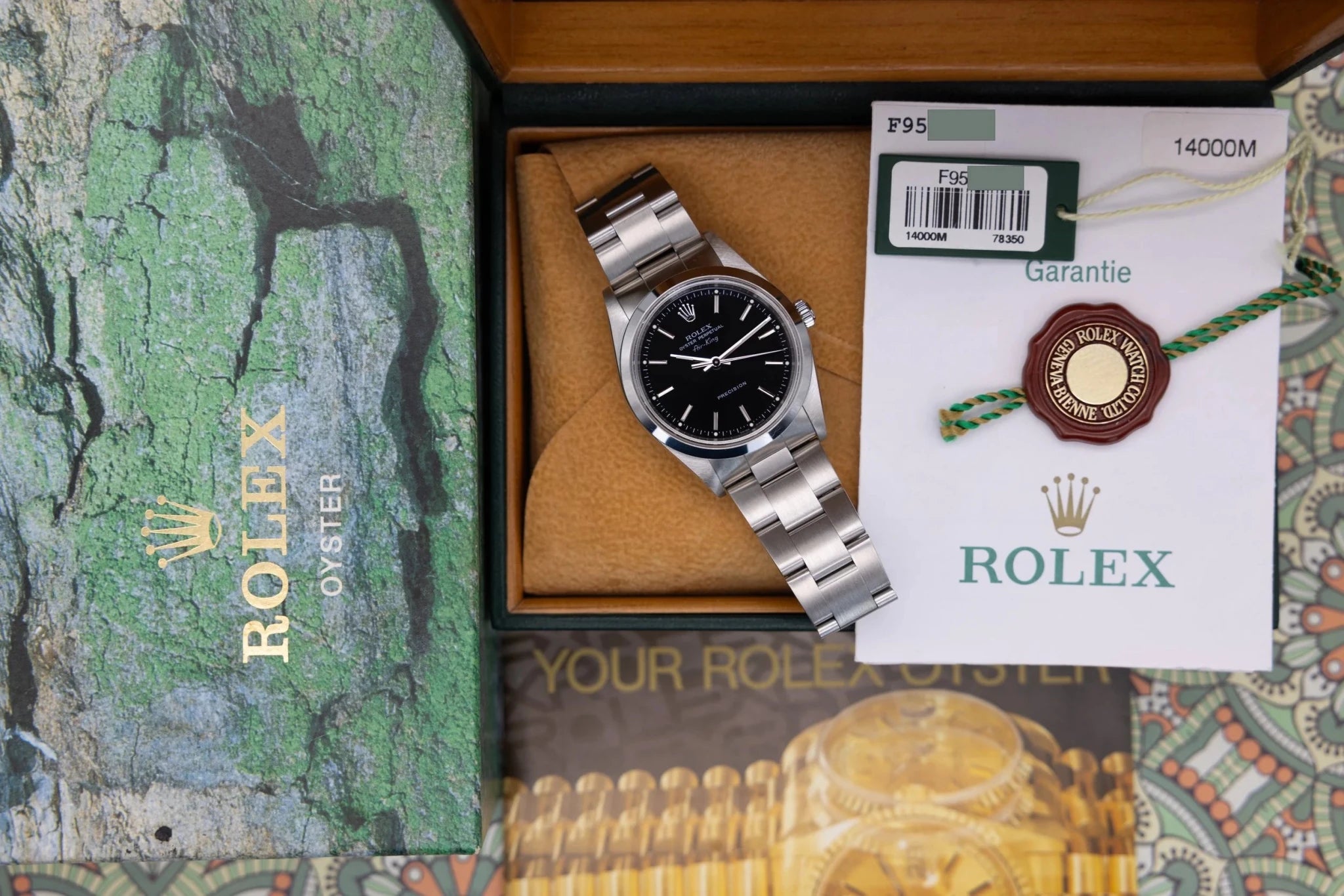 2004 Rolex Air-King Ref. 14000M | Black Dial | Box and Papers - Sierra Time Co