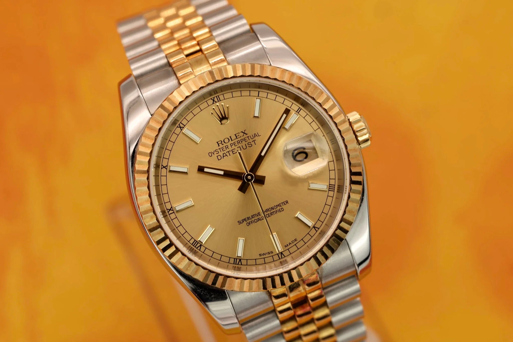 2004 Rolex Datejust Ref. 116233 | Champagne Dial | Box and Papers - Sierra Time Co