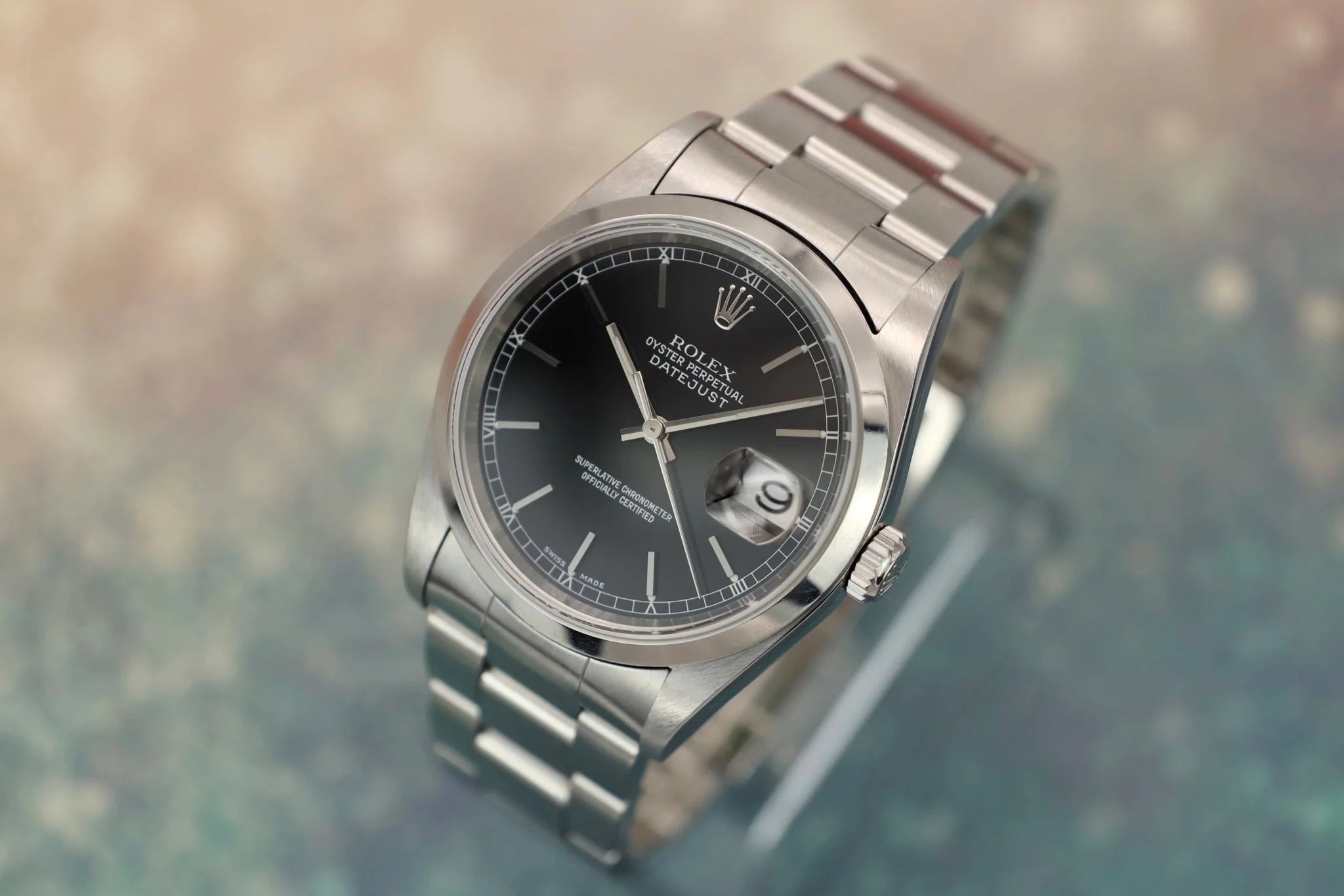 2004 Rolex Datejust Ref. 16200 | Black Dial - Sierra Time Co