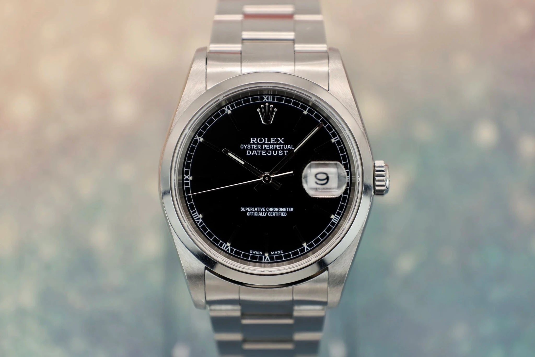 2004 Rolex Datejust Ref. 16200 | Black Dial - Sierra Time Co
