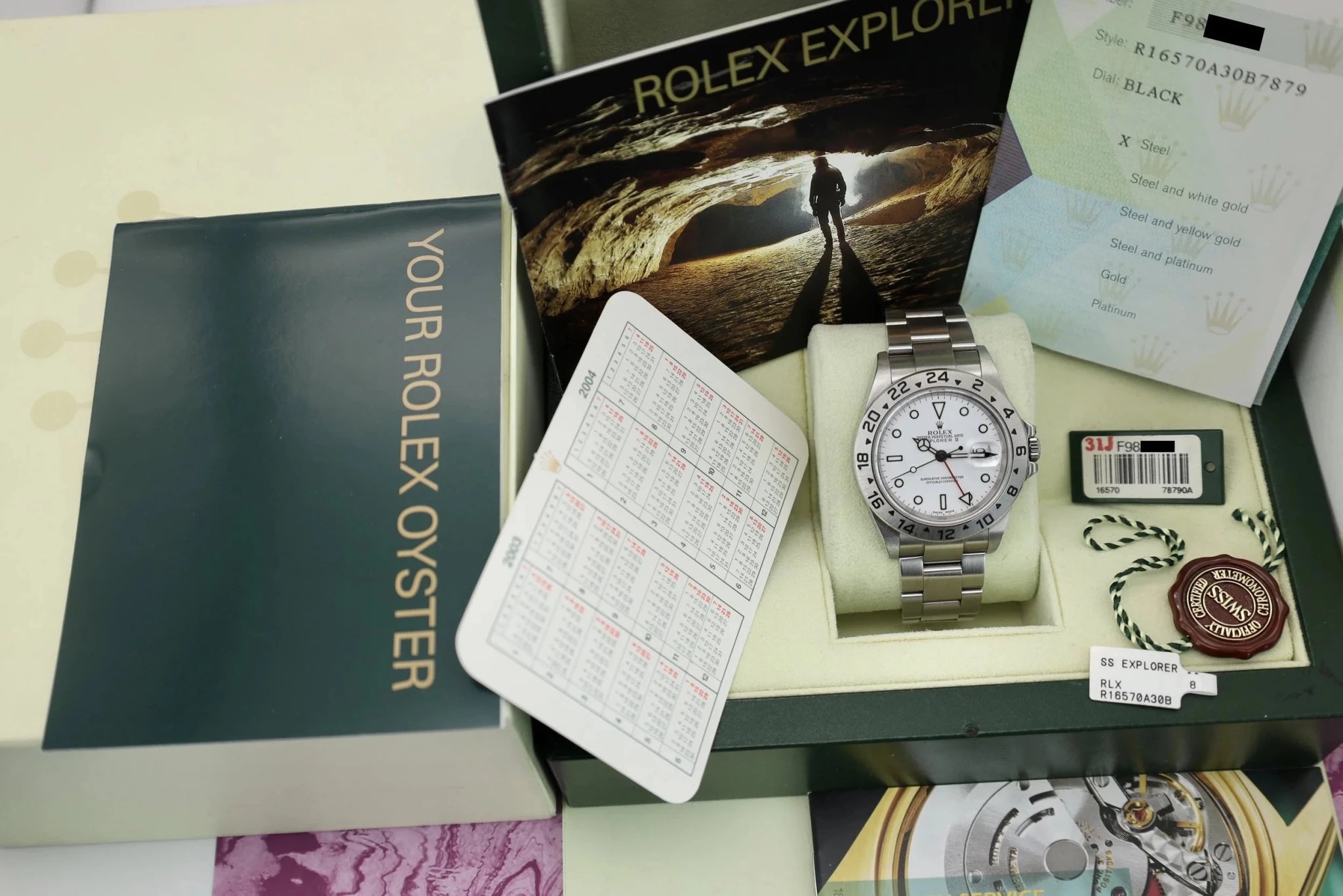 2004 Rolex Explorer II Ref. 16570 | Box and Papers - Sierra Time Co