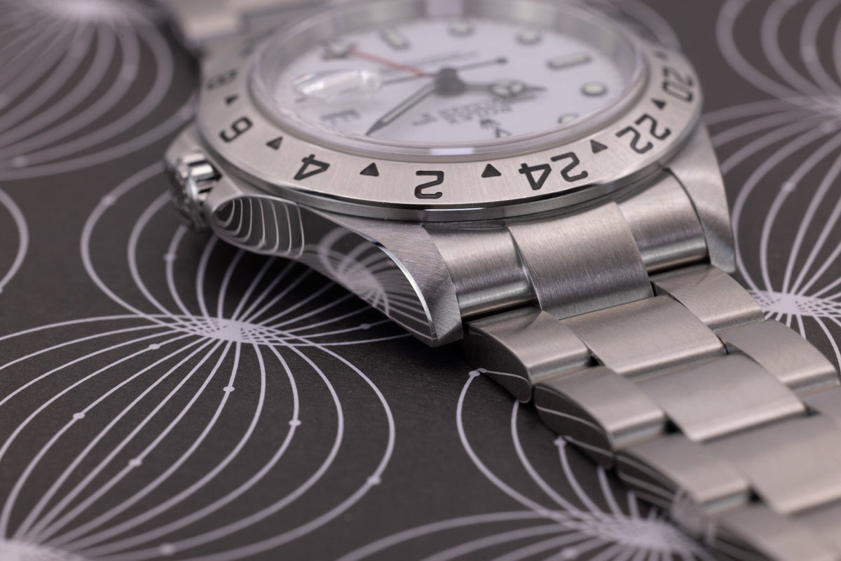 2004 Rolex Explorer II Ref. 16570 Polar | No-Holes Case | Box and Papers - Sierra Time Co