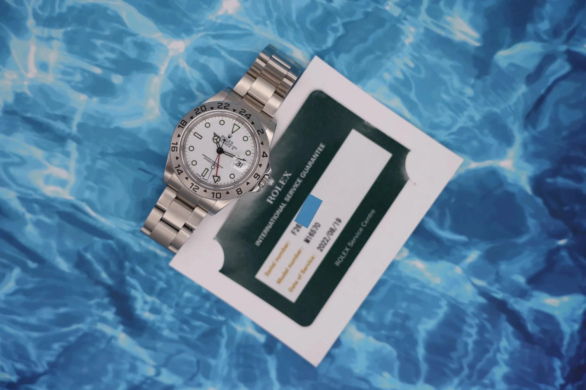 2004 Rolex Explorer II Ref. 16570 Polar | No-Holes Case | Serviced - Sierra Time Co