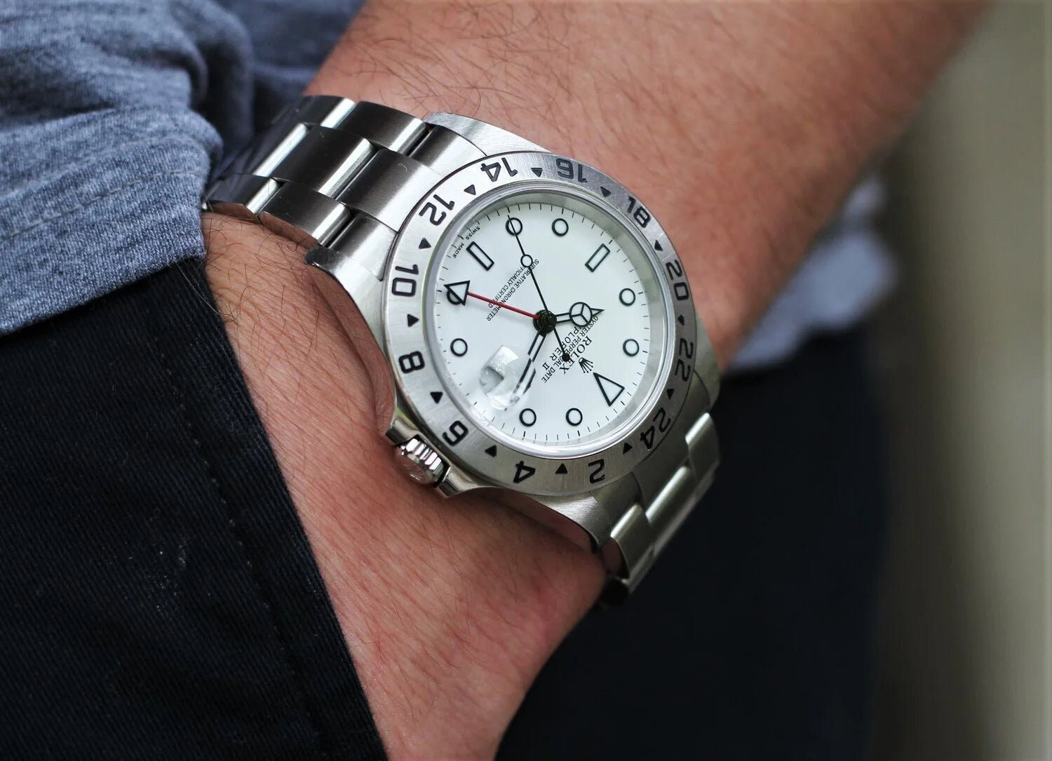 2004 Rolex Explorer ll Ref. 16570 Polar Dial Full Set - Sierra Time Co