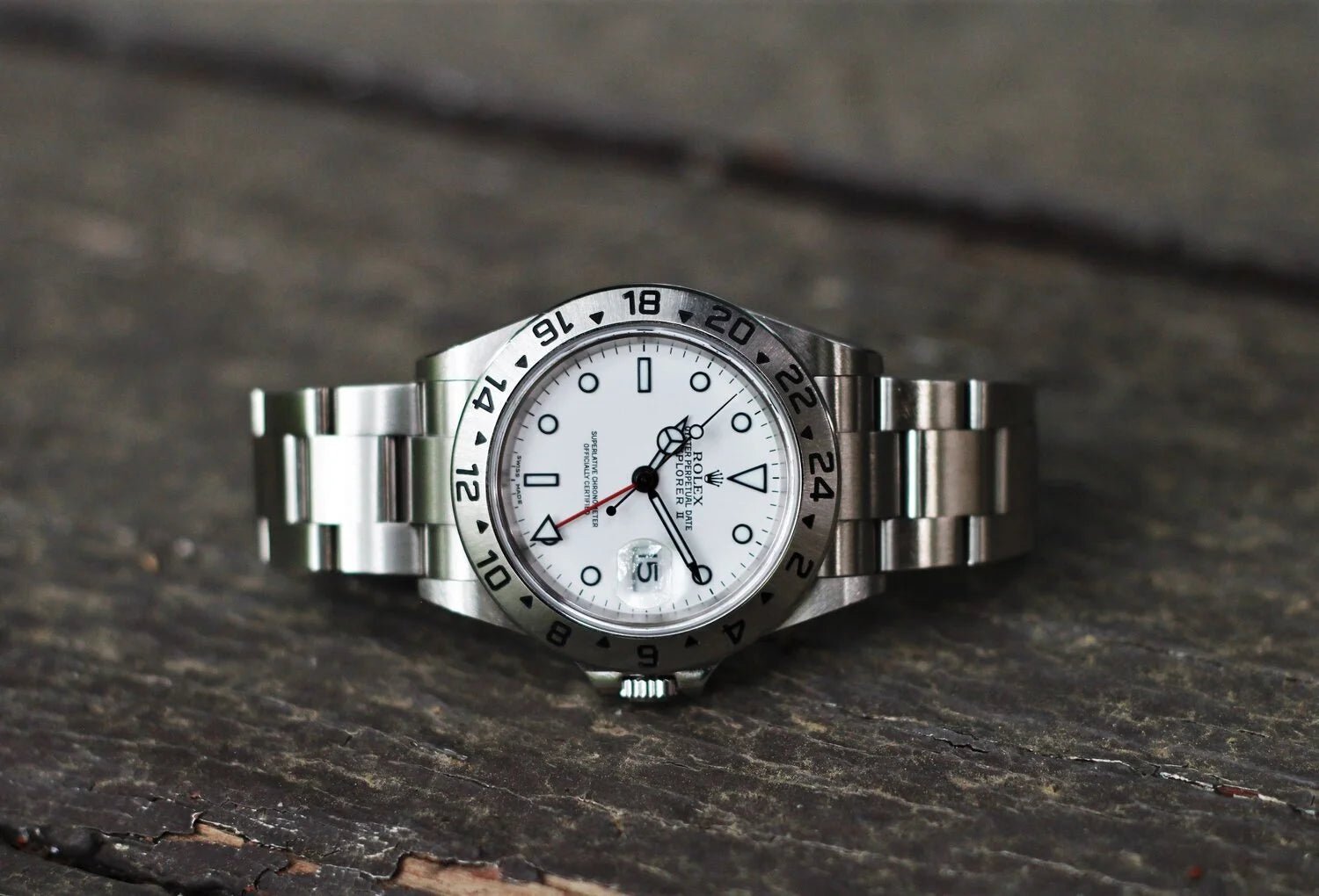 2004 Rolex Explorer ll Ref. 16570 Polar Dial Full Set - Sierra Time Co