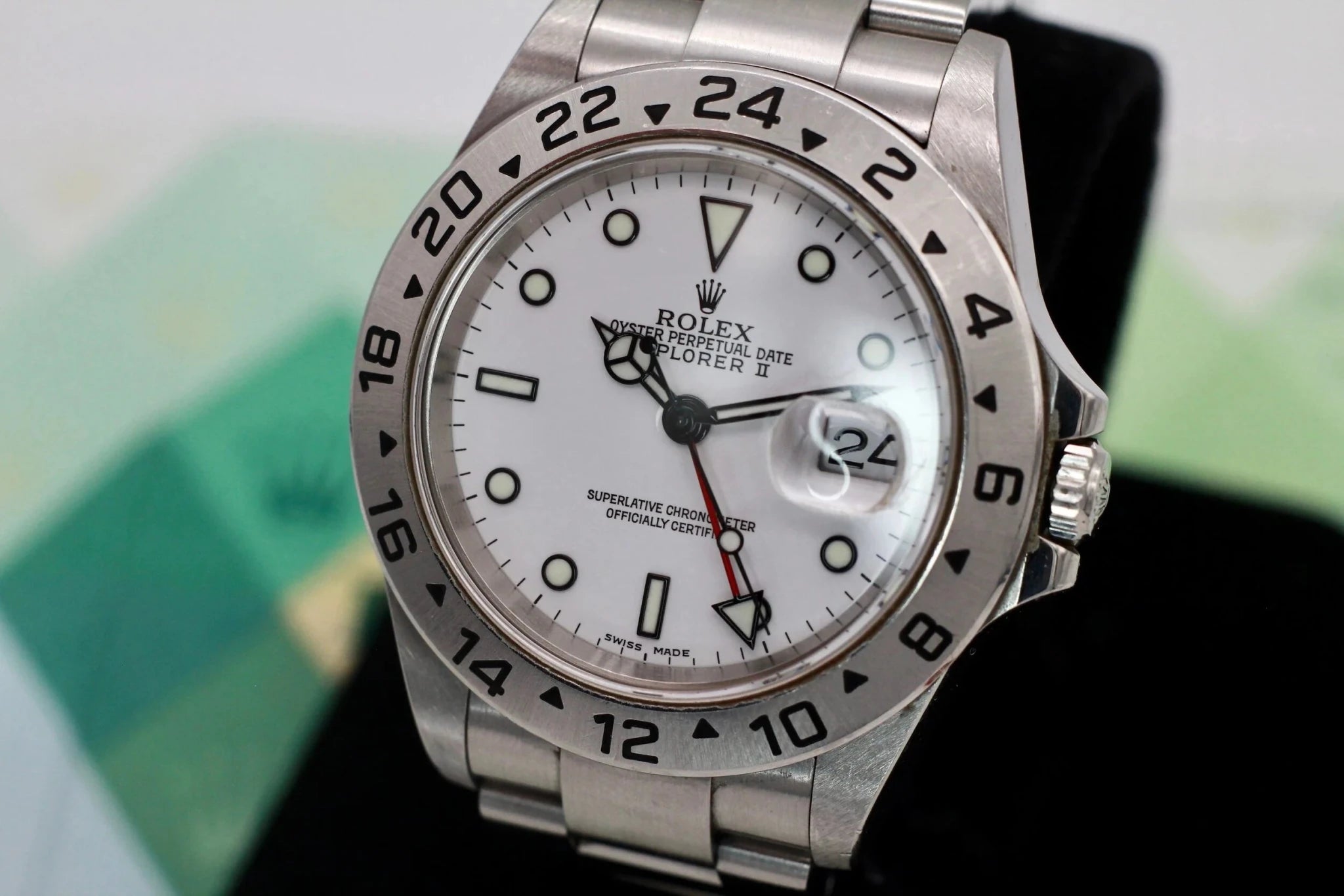 2004 Rolex Explorer ll Ref. 16570 Polar Dial | Papers and Hangtag - Sierra Time Co
