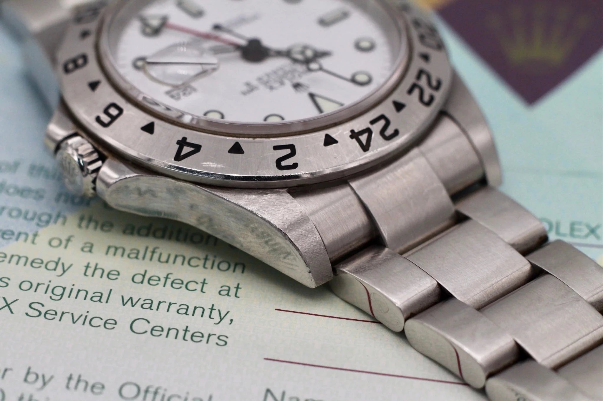 2004 Rolex Explorer ll Ref. 16570 Polar Dial | Papers and Hangtag - Sierra Time Co