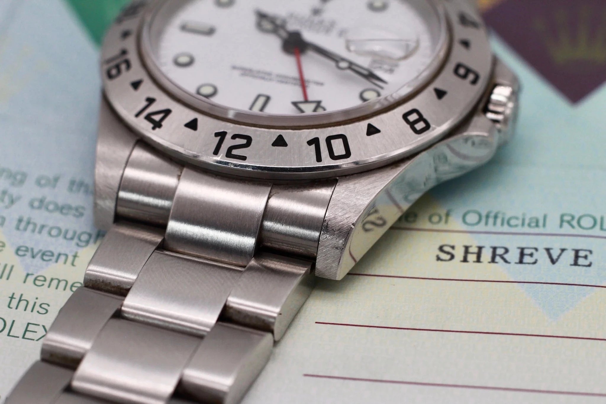 2004 Rolex Explorer ll Ref. 16570 Polar Dial | Papers and Hangtag - Sierra Time Co