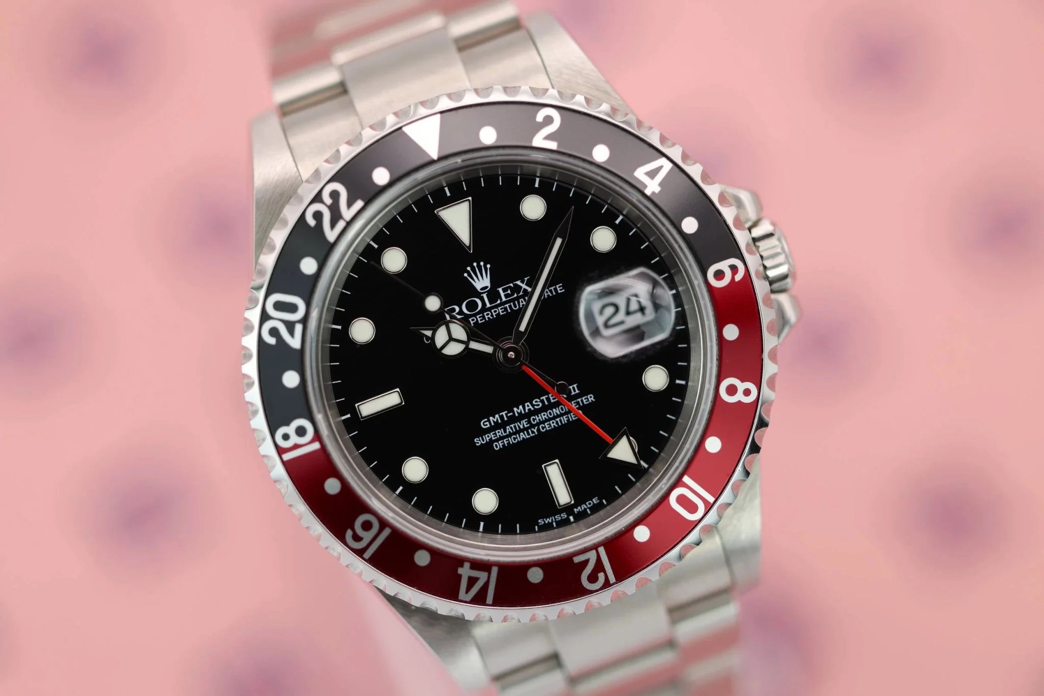 2004 Rolex GMT Master II Ref. 16710 Coke | No-Holes Case - Sierra Time Co