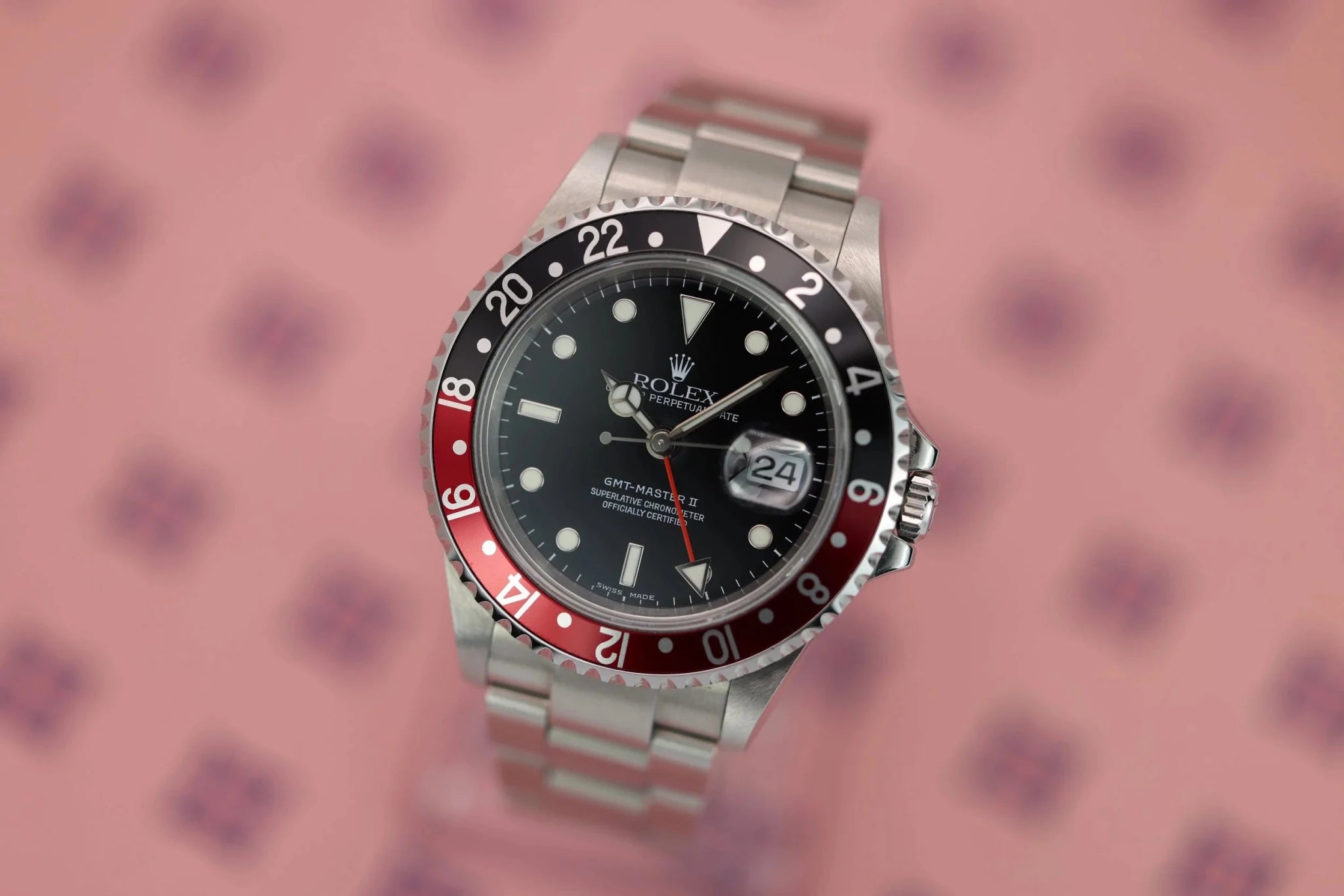2004 Rolex GMT Master II Ref. 16710 Coke | No-Holes Case - Sierra Time Co