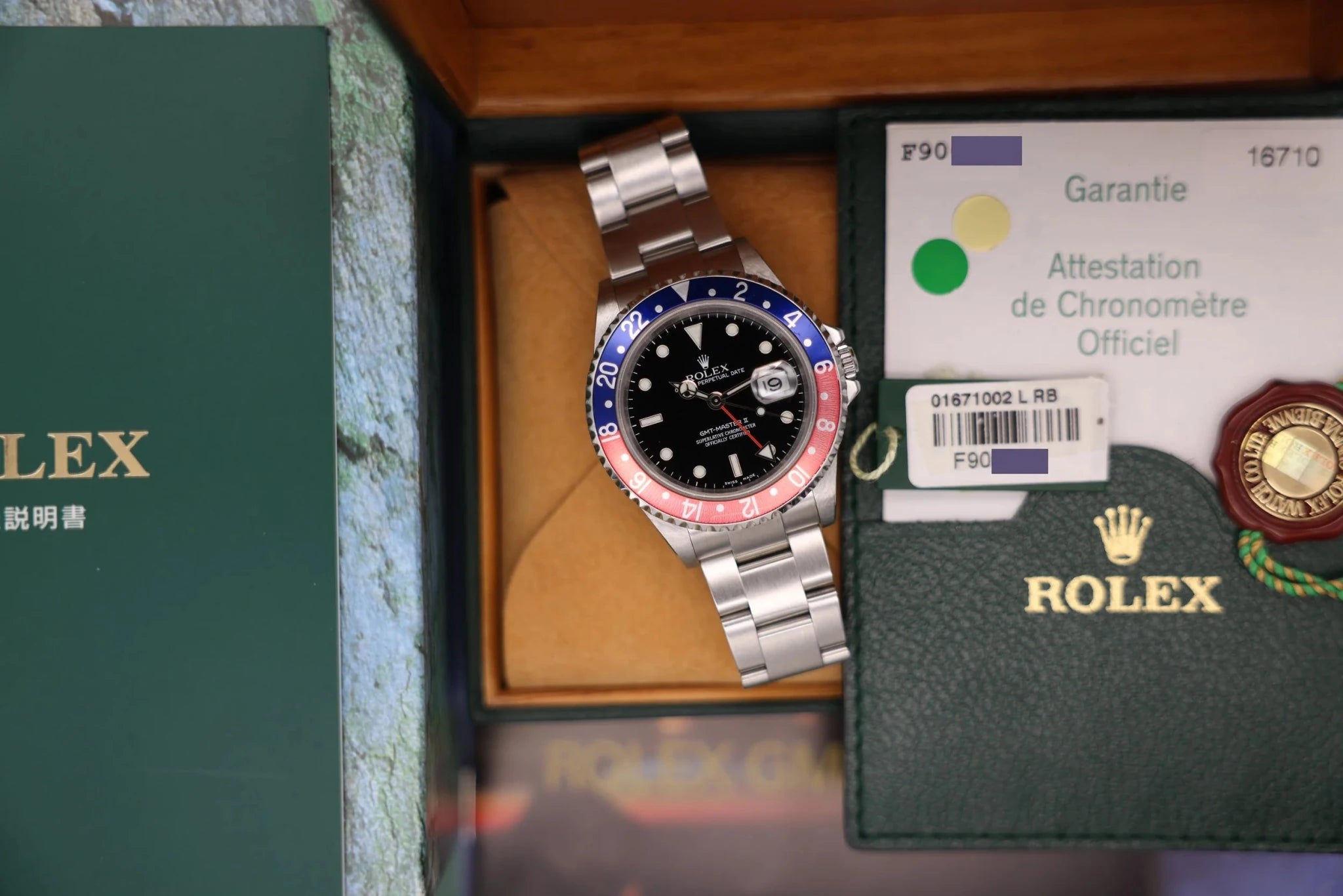 2004 Rolex GMT Master II Ref. 16710 Pepsi | Full Set - Sierra Time Co