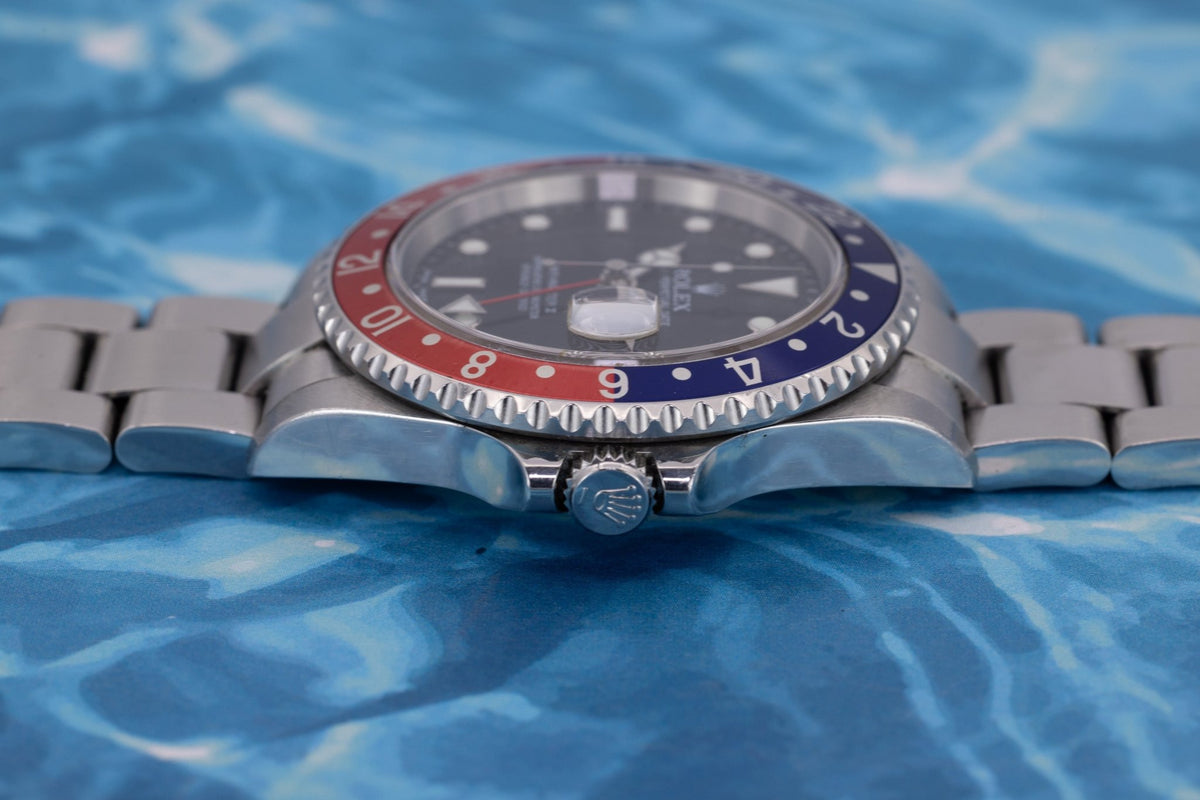 2004 Rolex GMT Master II Ref. 16710 | Pepsi | No-Holes Case - Sierra Time Co