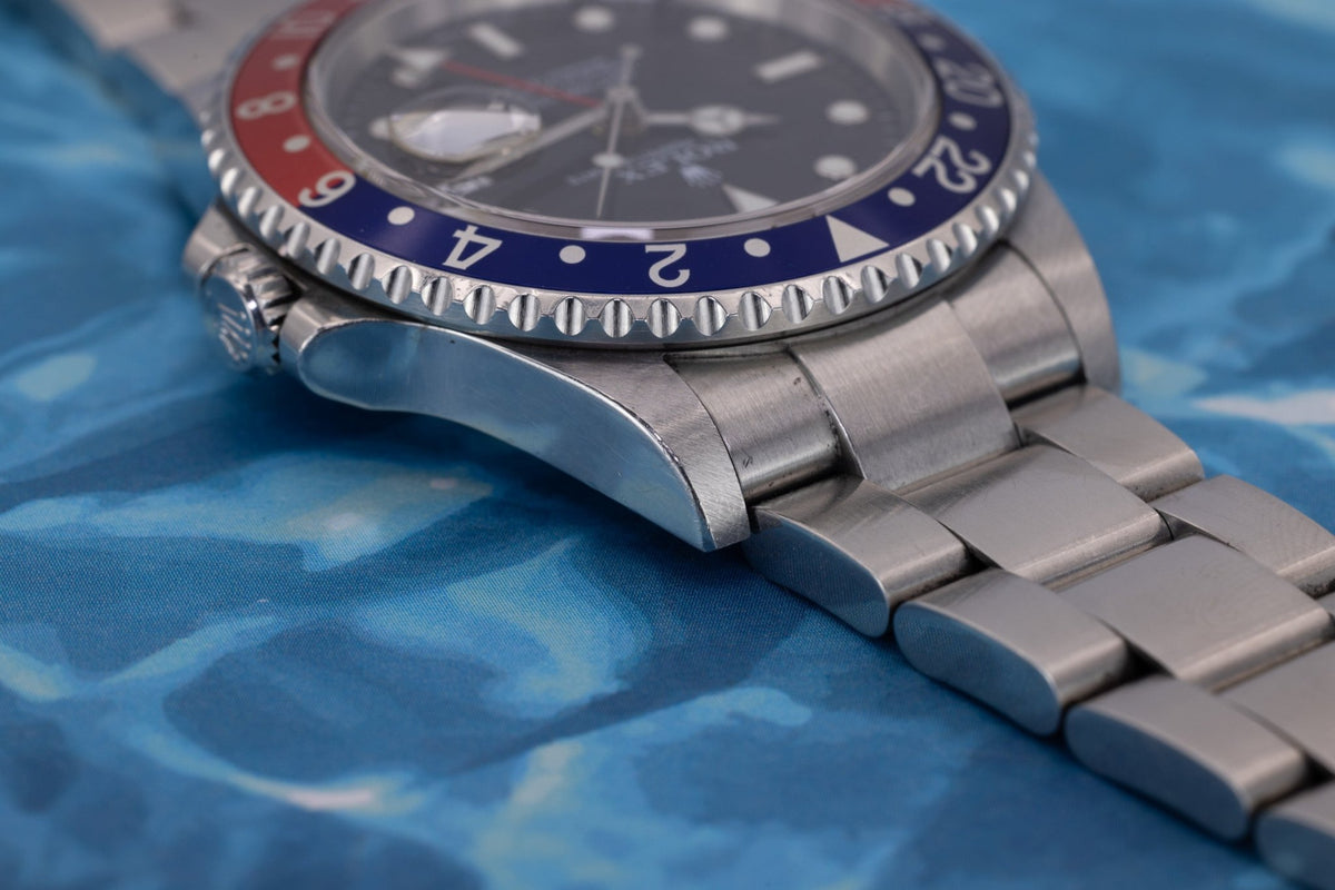 2004 Rolex GMT Master II Ref. 16710 | Pepsi | No-Holes Case - Sierra Time Co