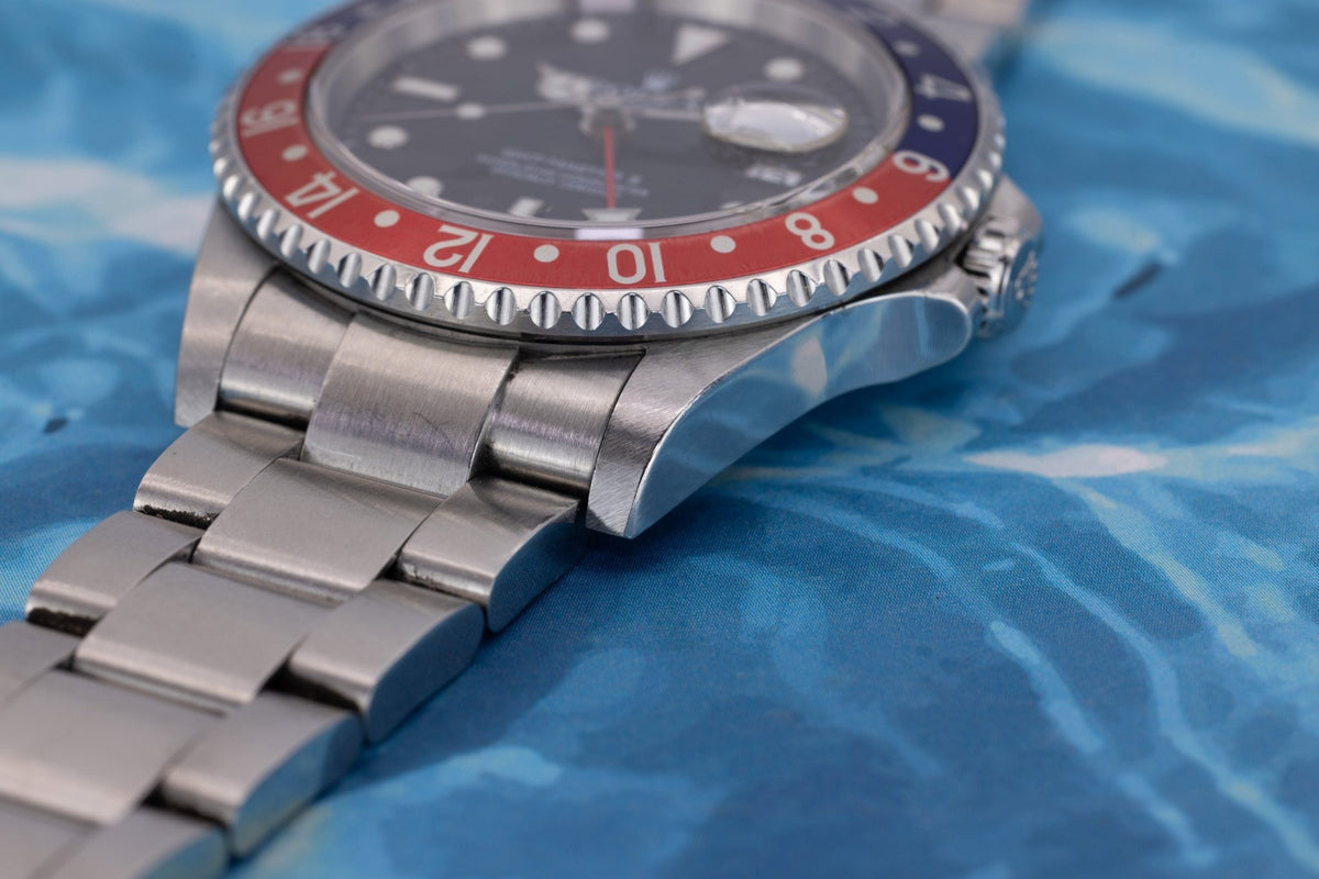 2004 Rolex GMT Master II Ref. 16710 | Pepsi | No-Holes Case - Sierra Time Co