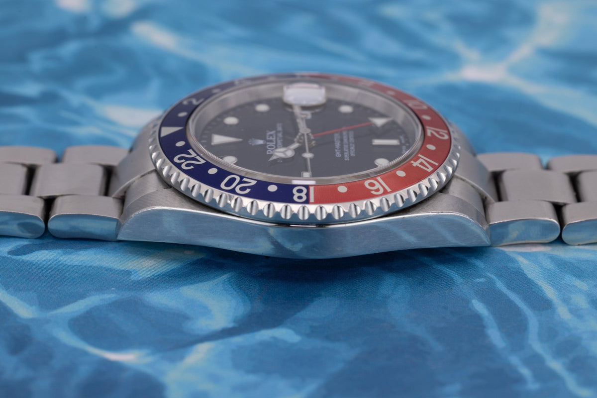 2004 Rolex GMT Master II Ref. 16710 | Pepsi | No-Holes Case - Sierra Time Co