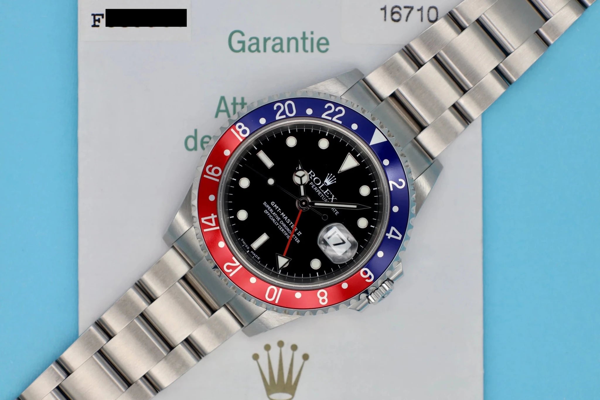 2004 Rolex GMT Master ll Ref. 16710 | Papers - Sierra Time Co