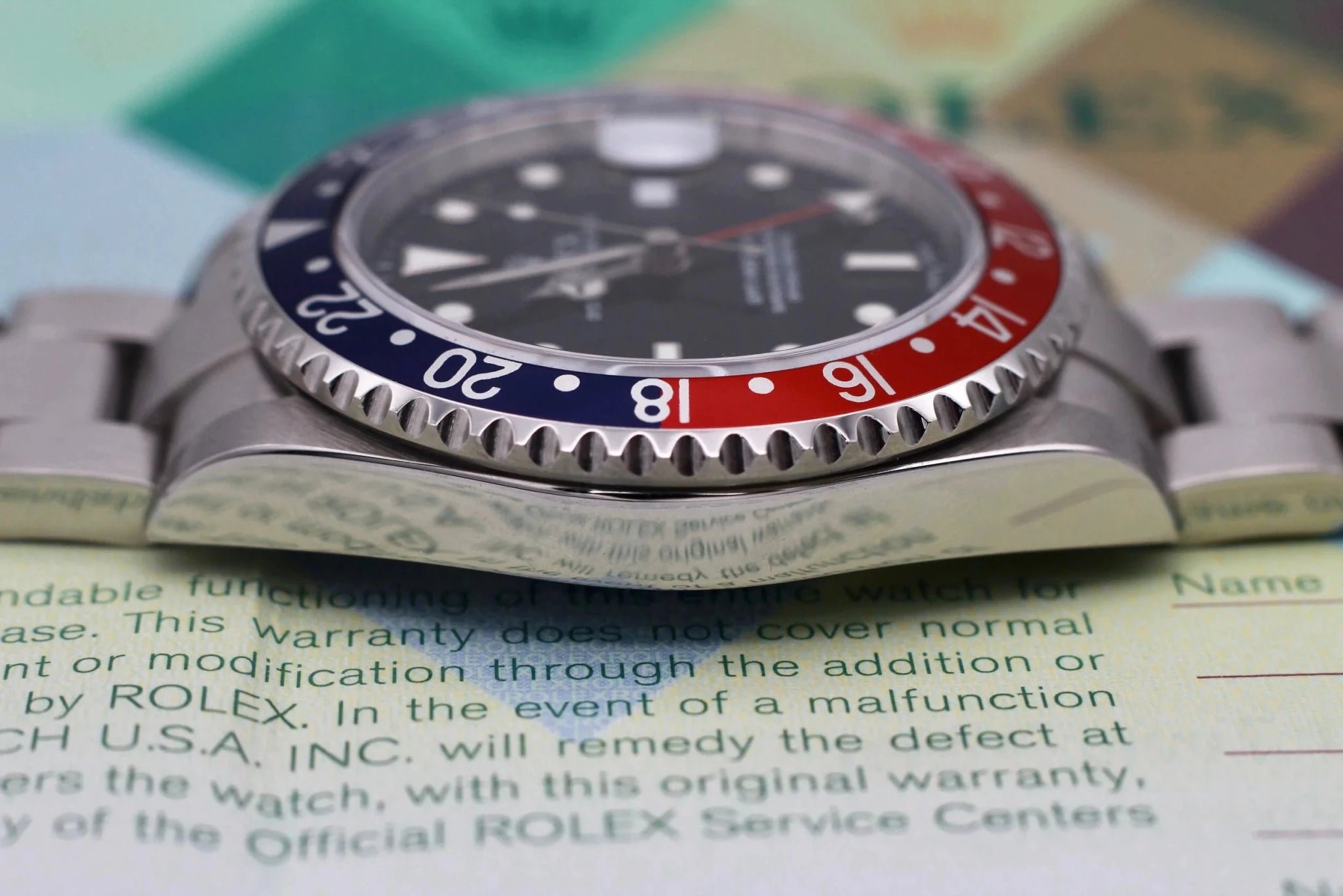 2004 Rolex GMT Master ll Ref. 16710 | Super Set + 2020 RSC Card - Sierra Time Co