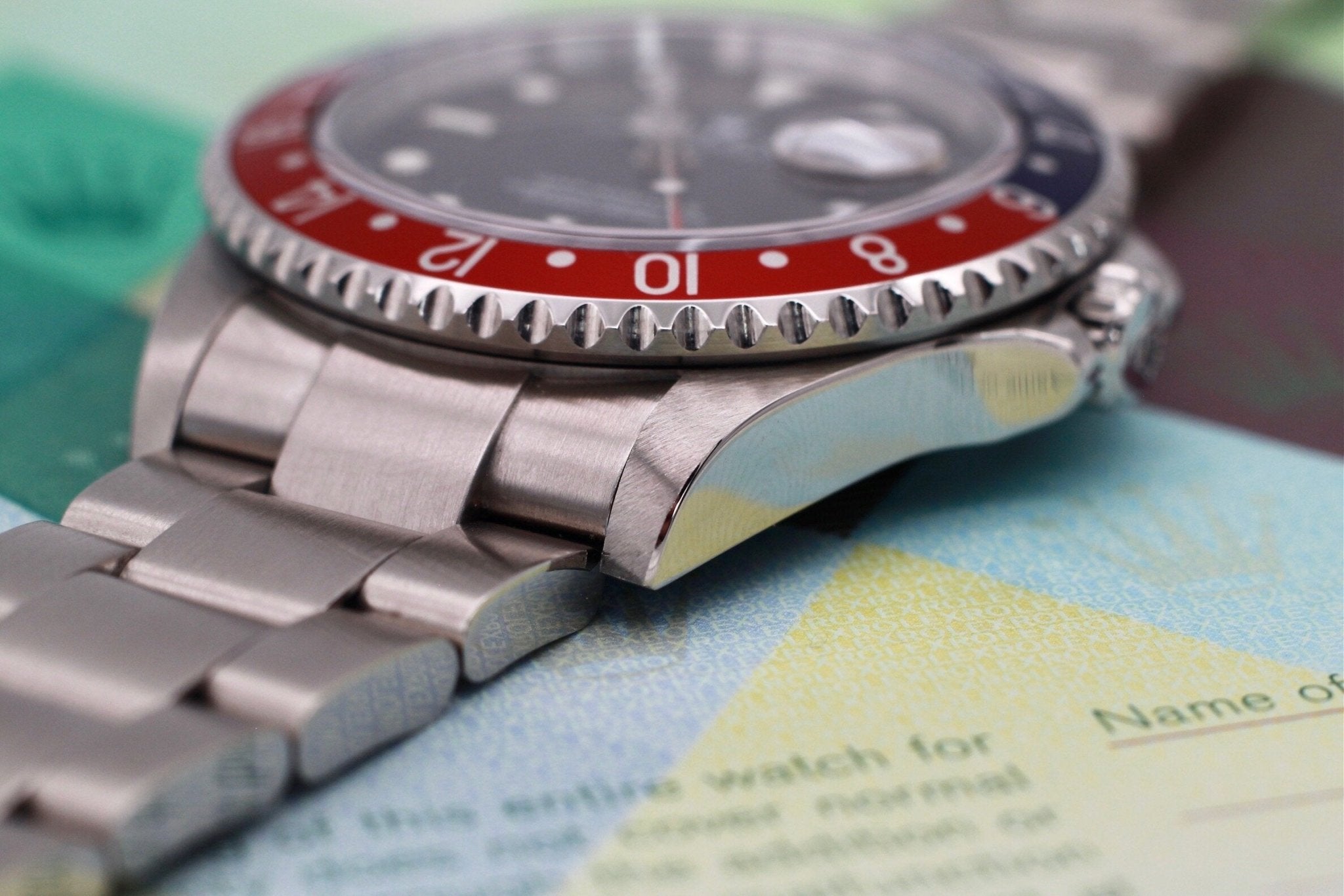 2004 Rolex GMT Master ll Ref. 16710 | Super Set + 2020 RSC Card - Sierra Time Co