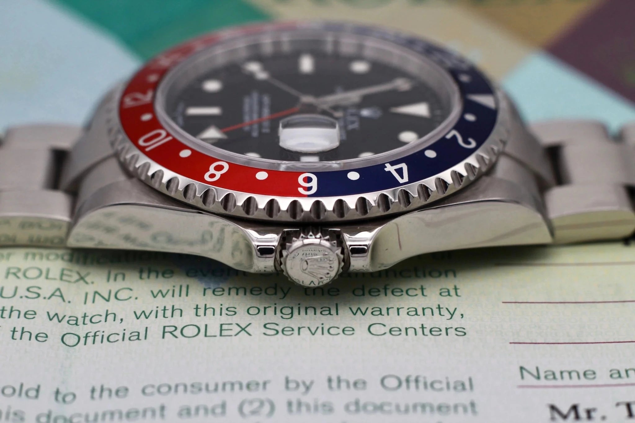 2004 Rolex GMT Master ll Ref. 16710 | Super Set + 2020 RSC Card - Sierra Time Co
