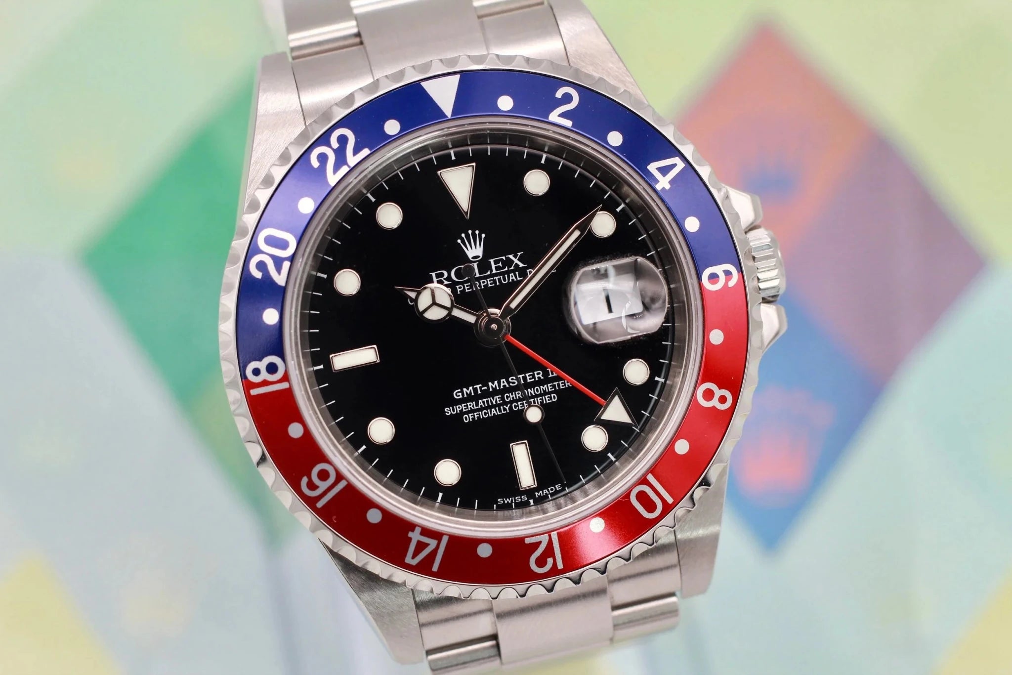 2004 Rolex GMT Master ll Ref. 16710 | Super Set + 2020 RSC Card - Sierra Time Co