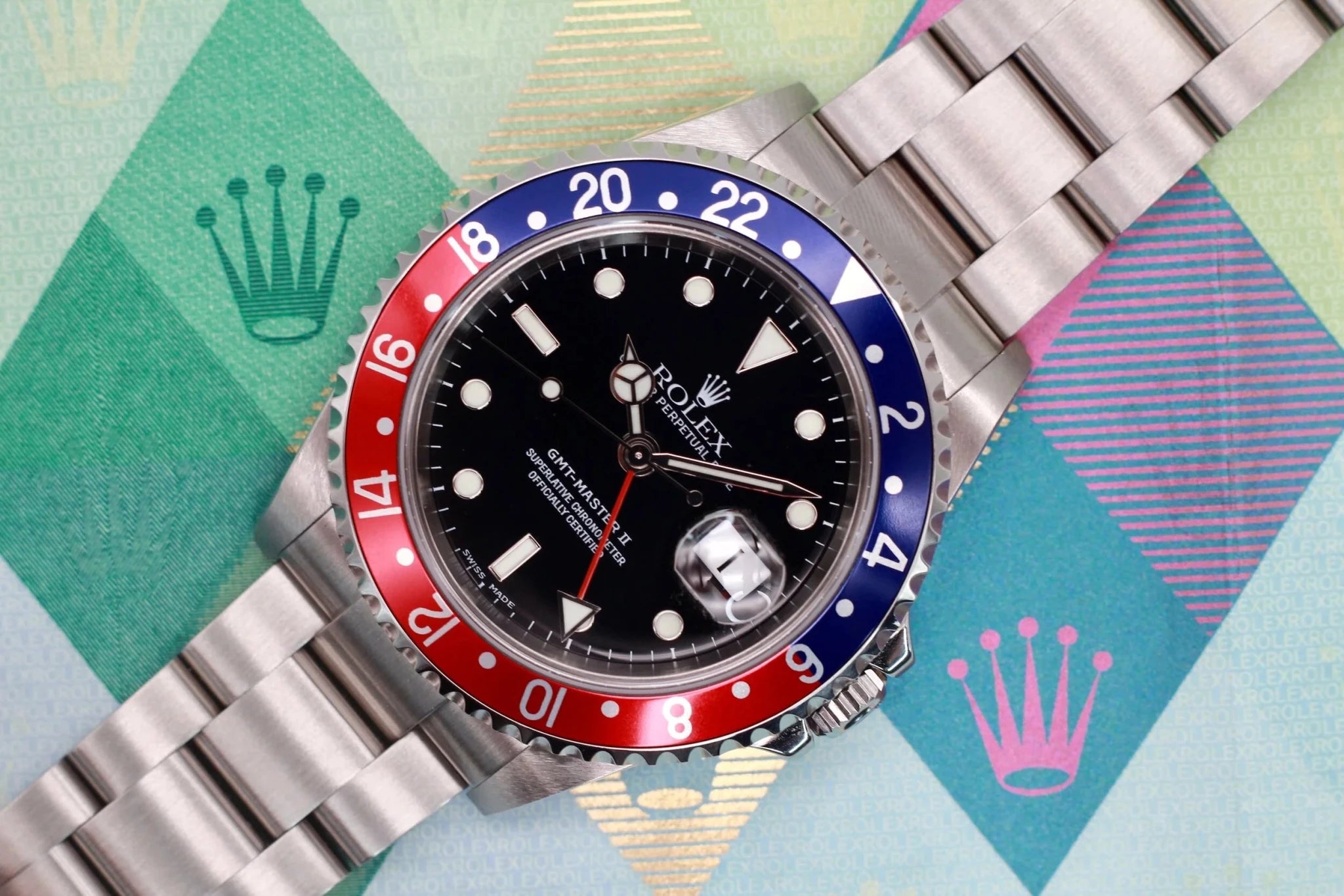 2004 Rolex GMT Master ll Ref. 16710 | Super Set + 2020 RSC Card - Sierra Time Co