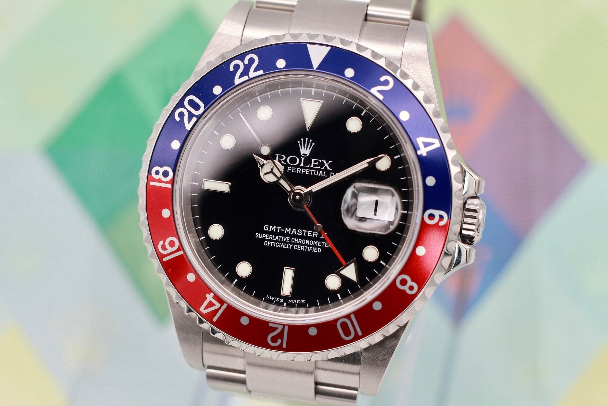 2004 Rolex GMT Master ll Ref. 16710 | Super Set + 2020 RSC Card - Sierra Time Co