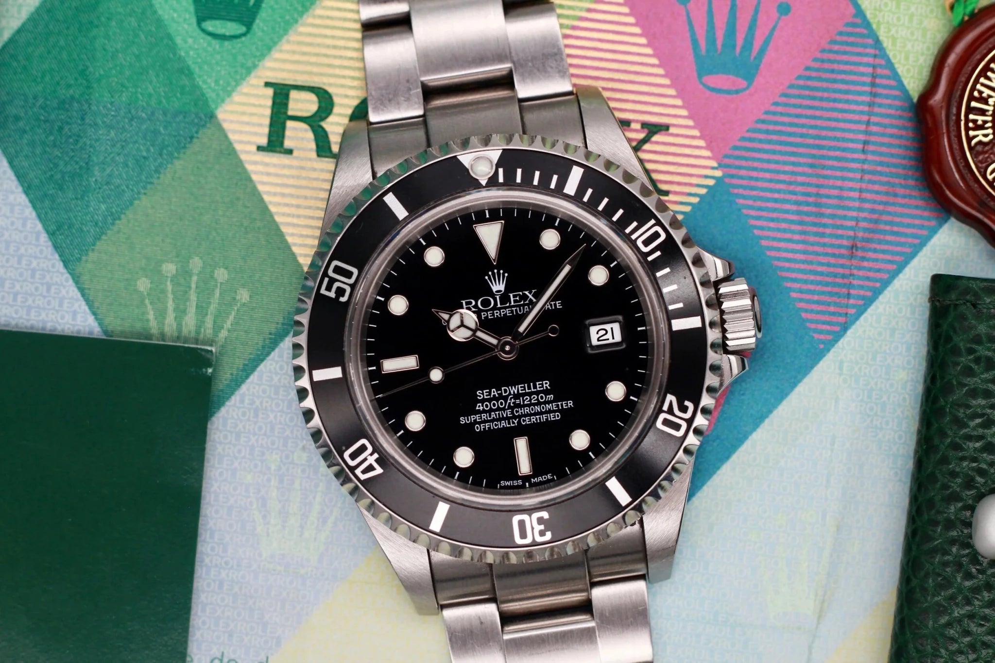 2004 Rolex Sea Dweller Ref. 16600 | Box and Papers - Sierra Time Co