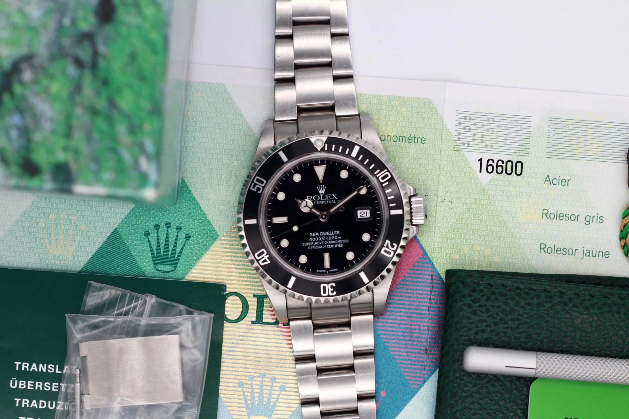 2004 Rolex Sea Dweller Ref. 16600 | Box and Papers - Sierra Time Co