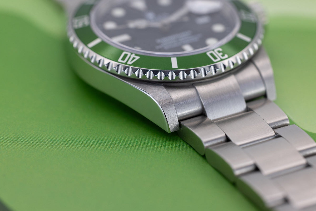 2004 Rolex Submariner Date Ref. 16610LV Kermit | Mint Condition | Box and Papers - Sierra Time Co