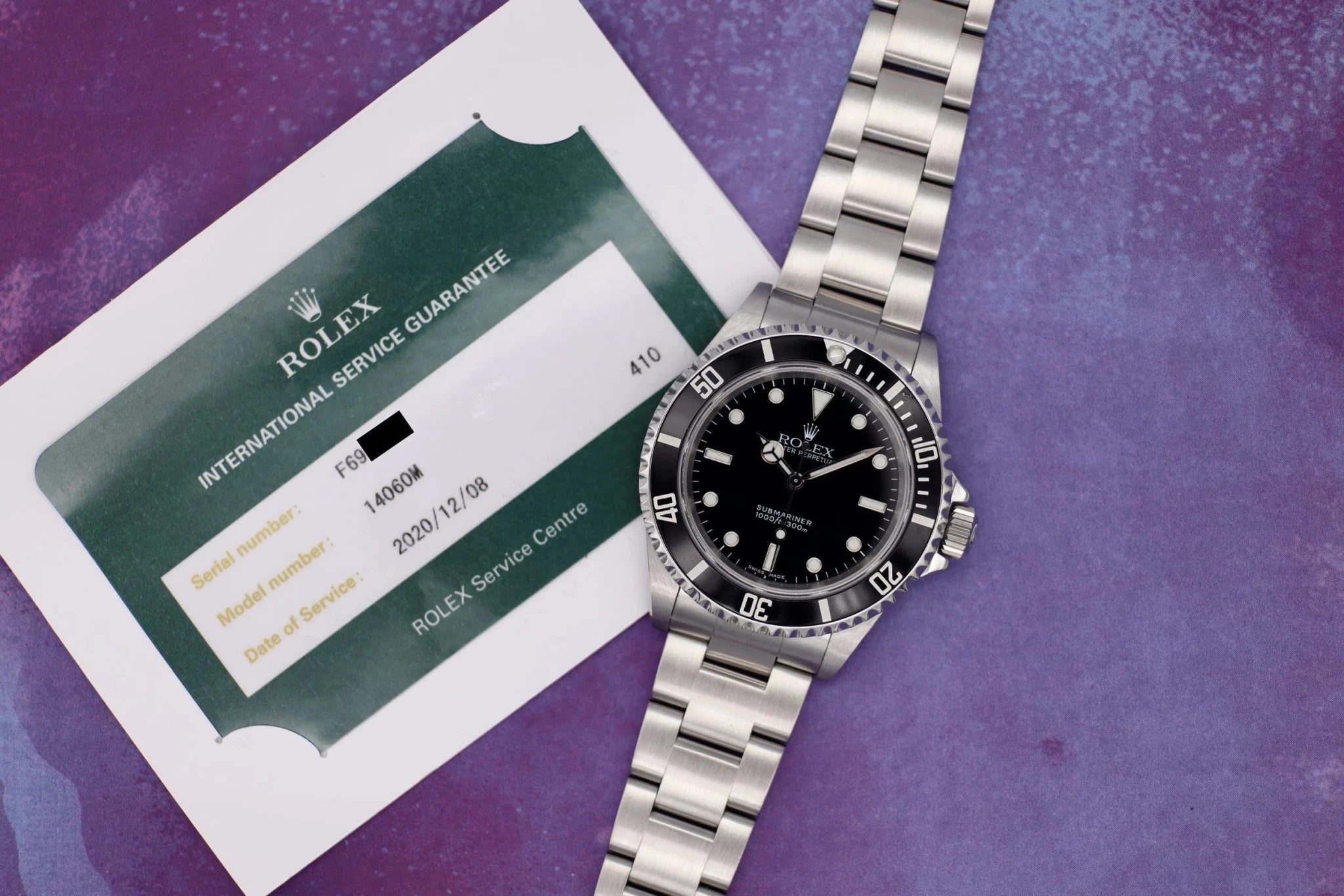 2004 Rolex Submariner Ref. 14060m | 2020 RSC Card - Sierra Time Co