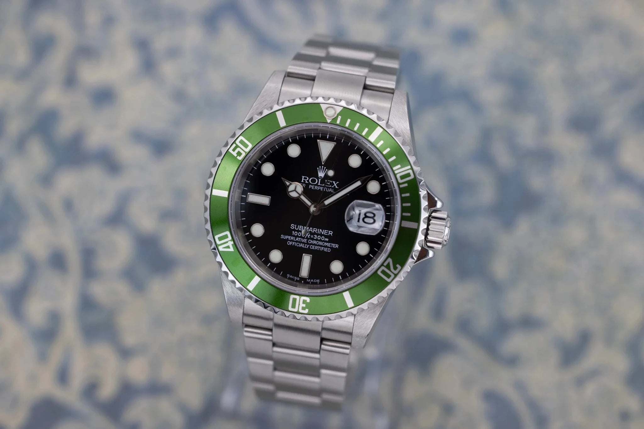 2004 Rolex Submariner Ref. 16610LV Kermit | Excellent Condition | Box and Papers - Sierra Time Co
