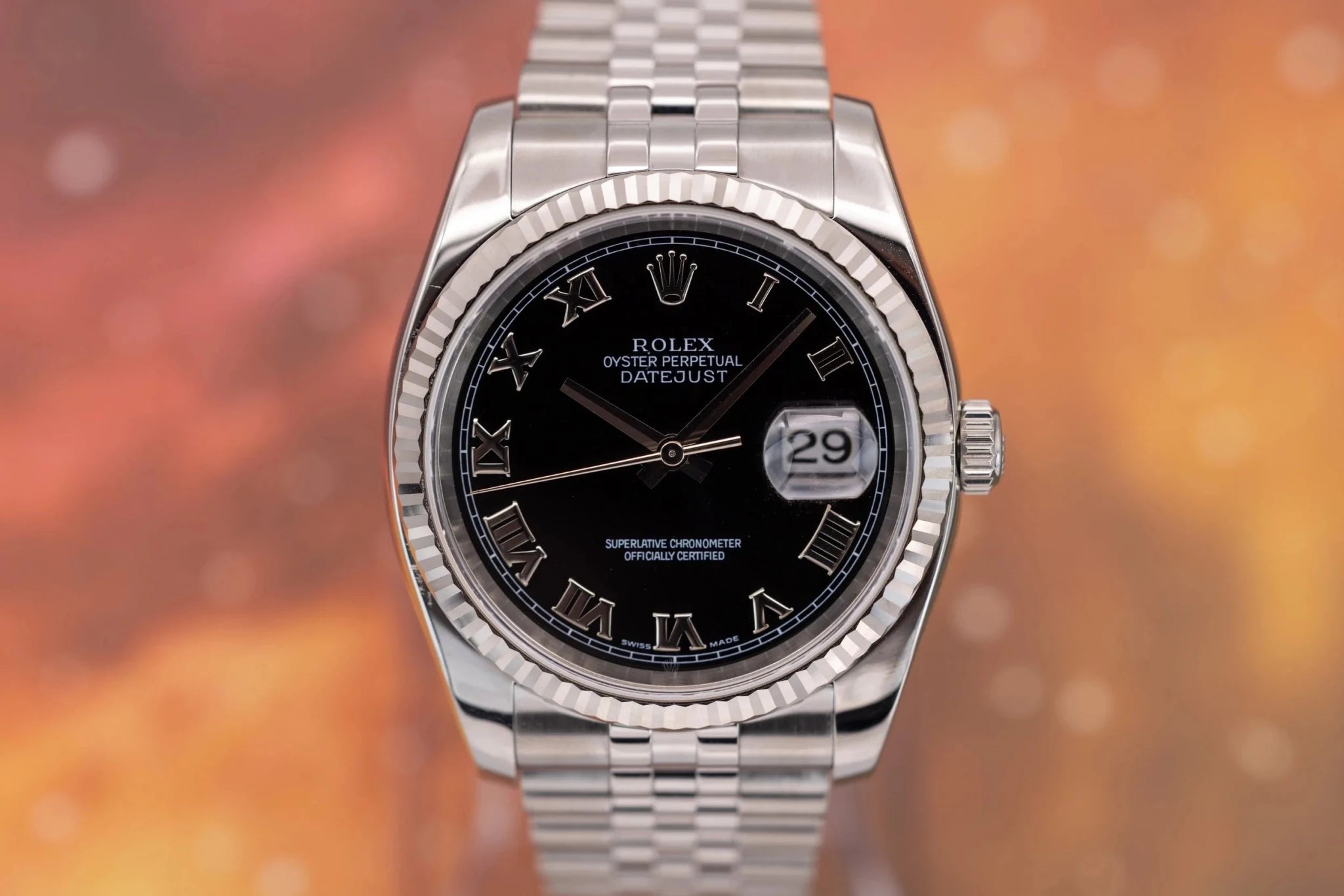 2005 Rolex Datejust Ref. 116234 | Black Roman Numeral Dial | Papers - Sierra Time Co