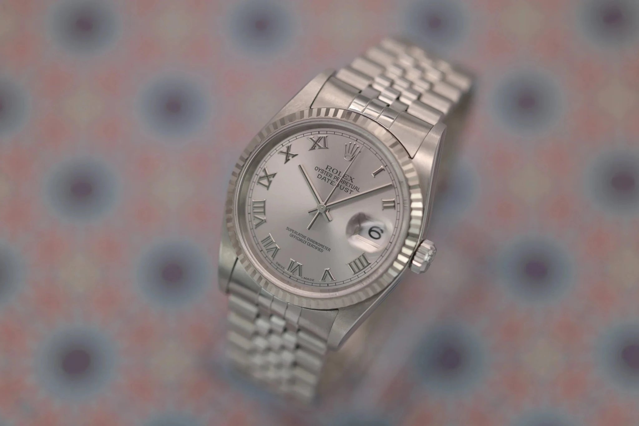 2005 Rolex Datejust Ref. 16234 | Mint Condition | Silver Roman Dial - Sierra Time Co