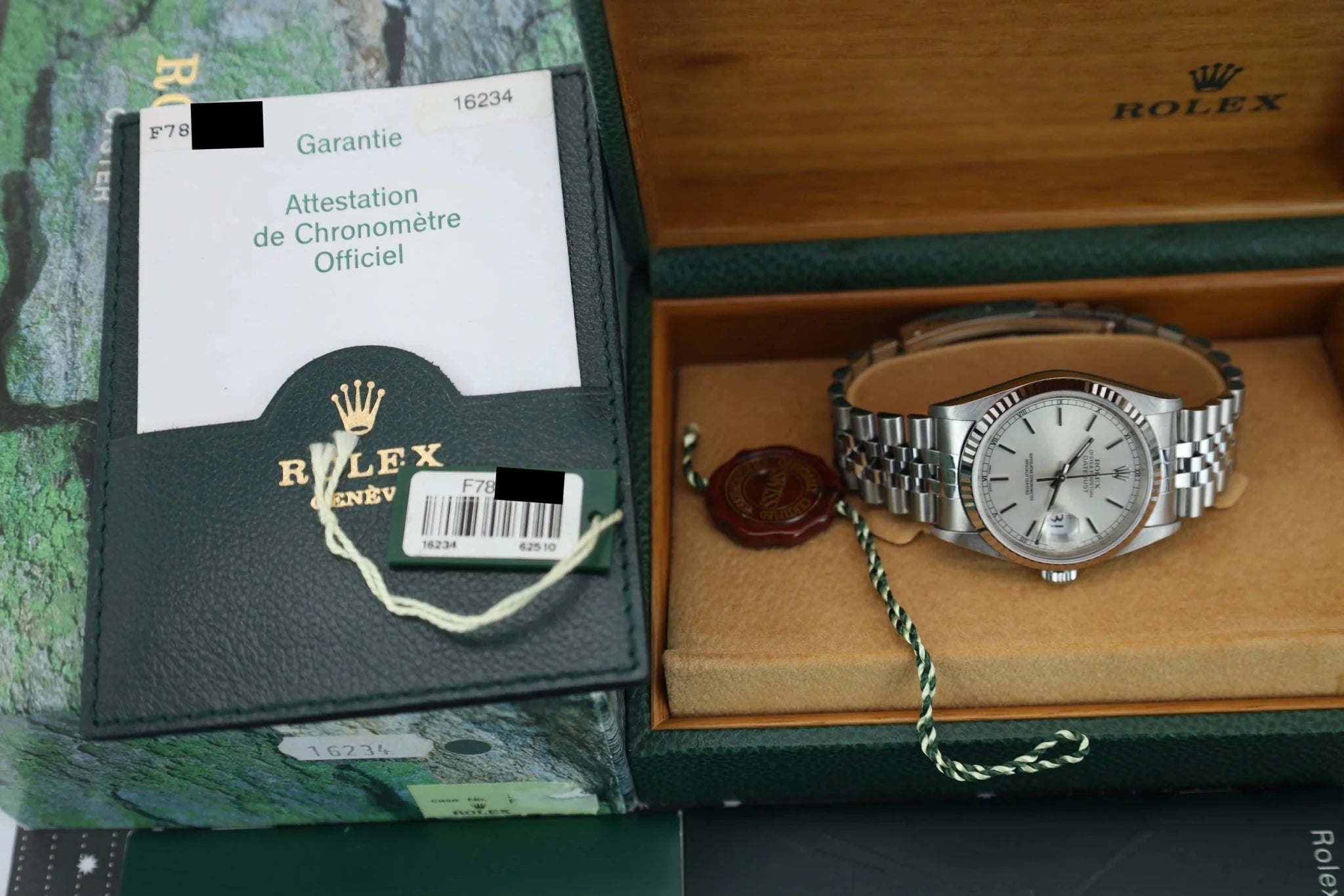 2005 Rolex Datejust Ref. 16234 | Silver Dial | Box and Papers - Sierra Time Co