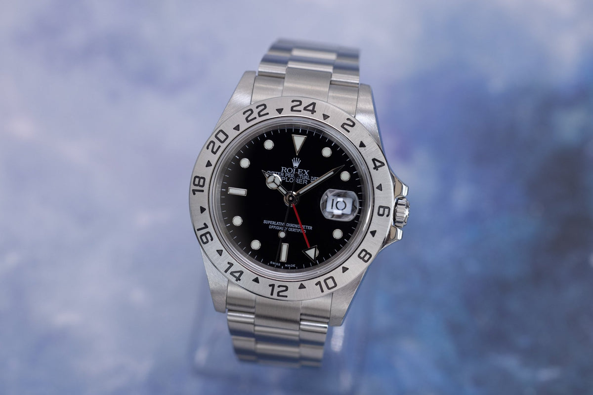 2005 Rolex Explorer II Ref. 16570 | Black Dial | Box and Papers - Sierra Time Co
