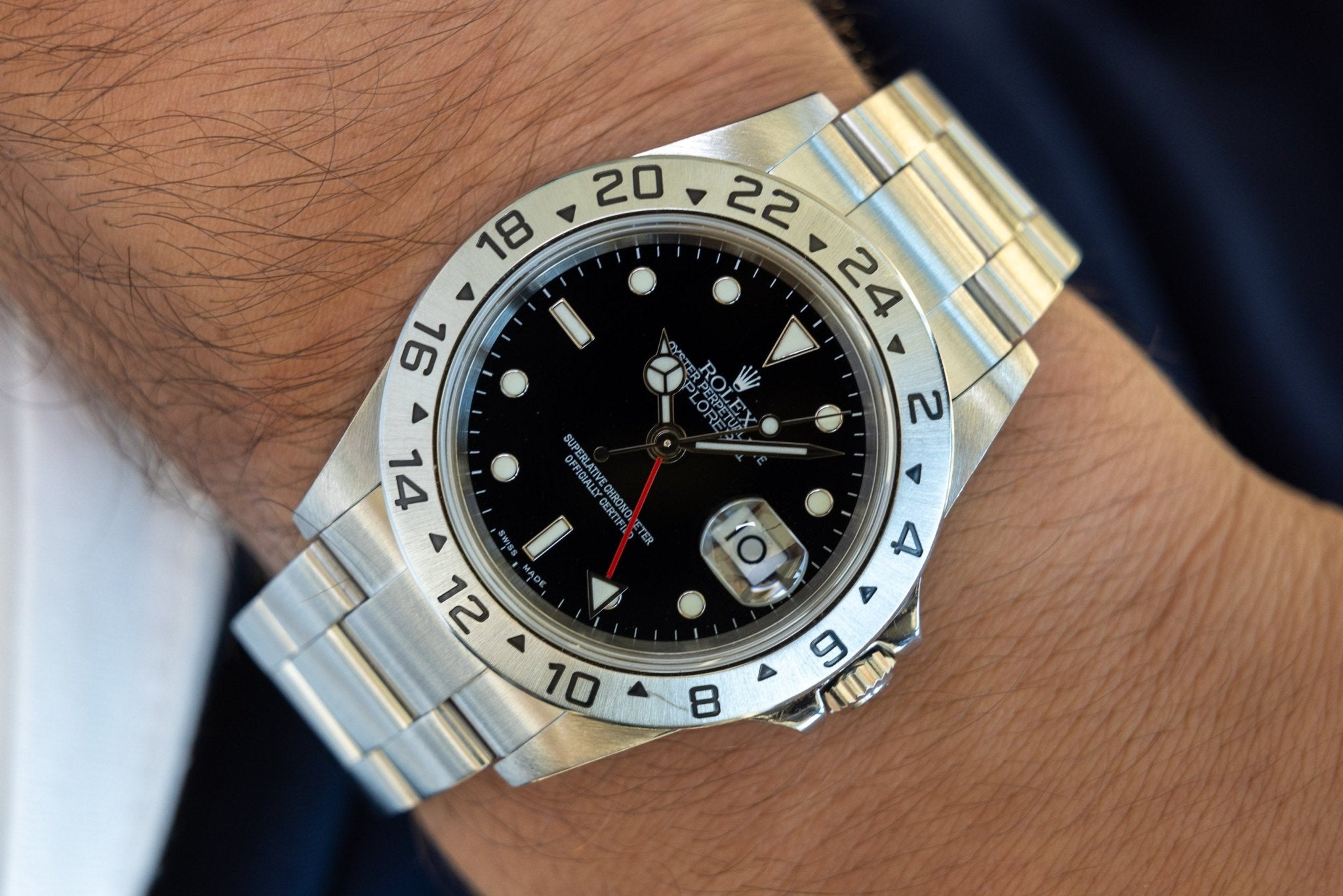 2005 Rolex Explorer II Ref. 16570 | Black Dial | Box and Papers - Sierra Time Co