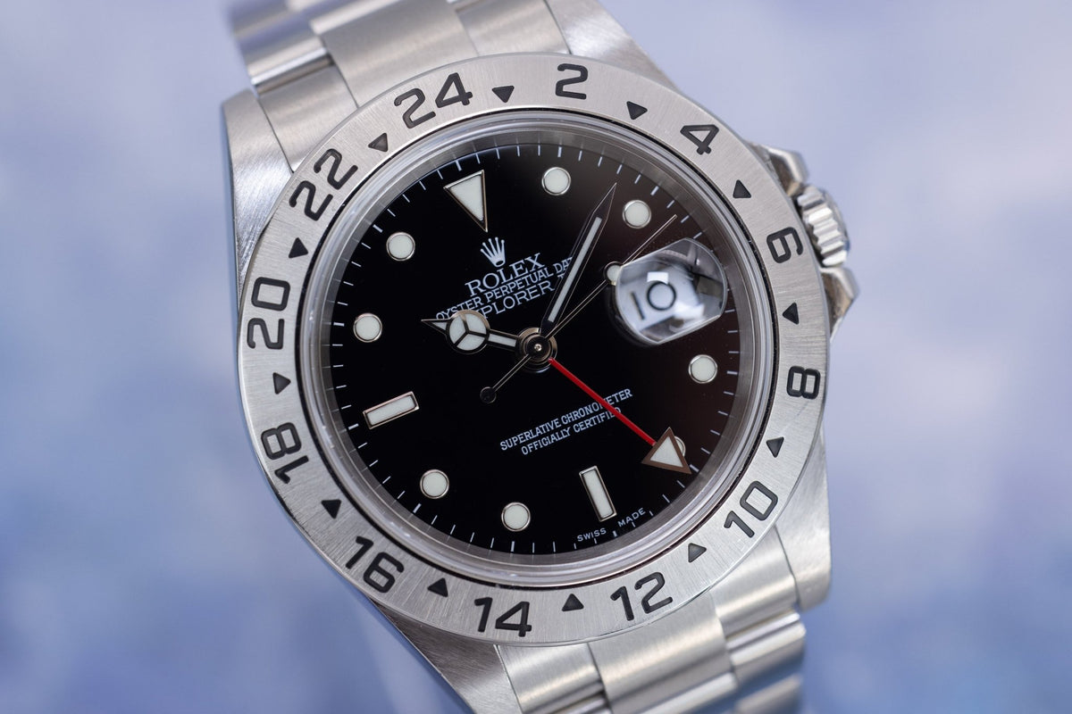 2005 Rolex Explorer II Ref. 16570 | Black Dial | Box and Papers - Sierra Time Co