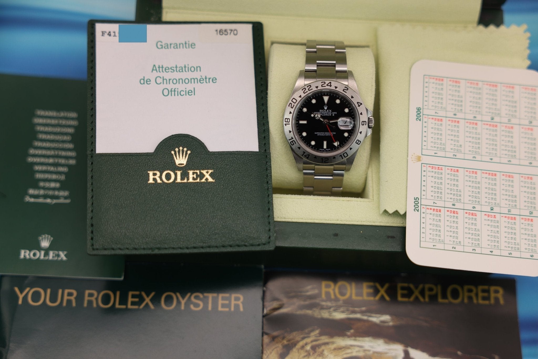 2005 Rolex Explorer II Ref. 16570 | Box and Papers | Mint - Sierra Time Co