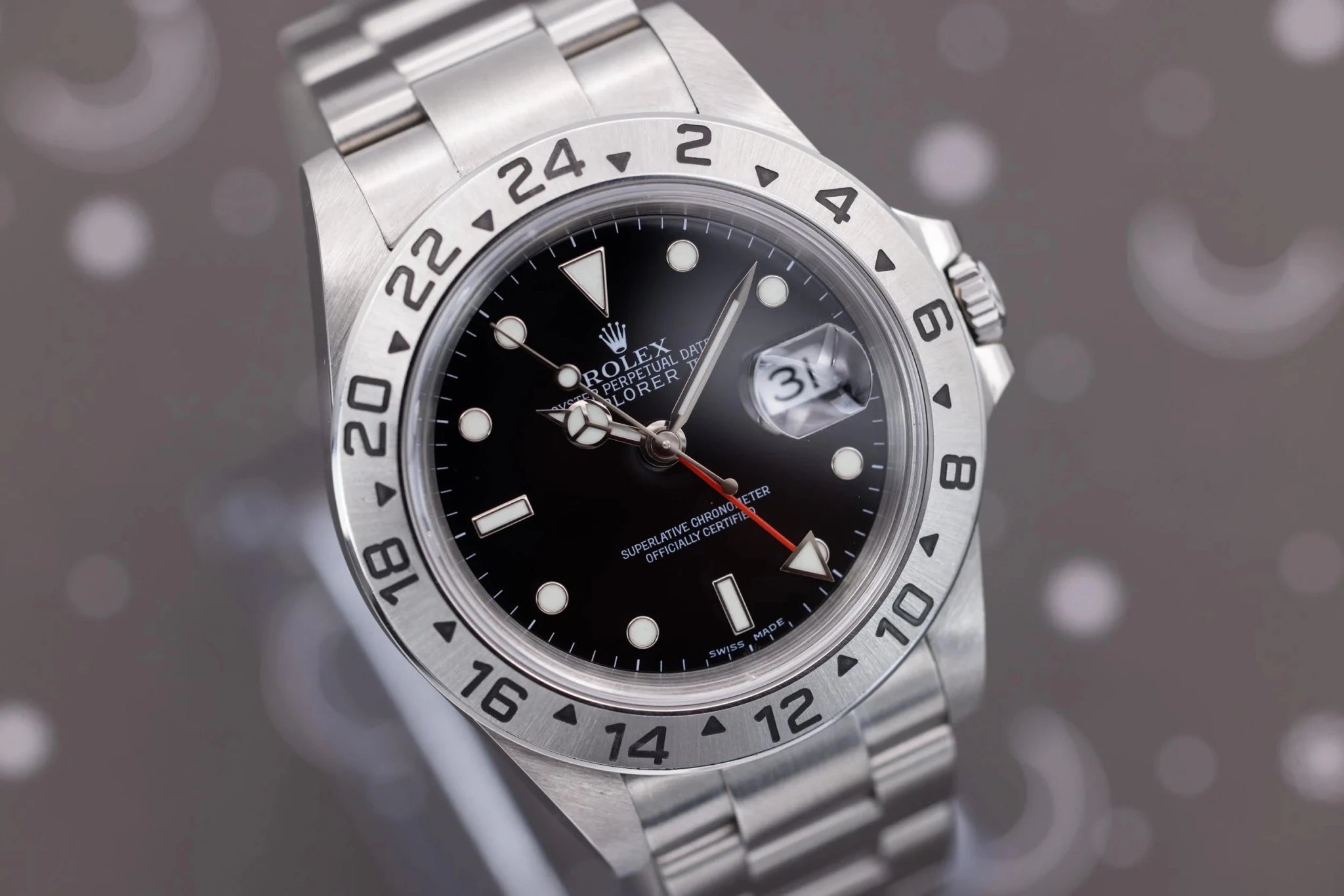 2005 Rolex Explorer II Ref. 16570 | No-Holes Case - Sierra Time Co