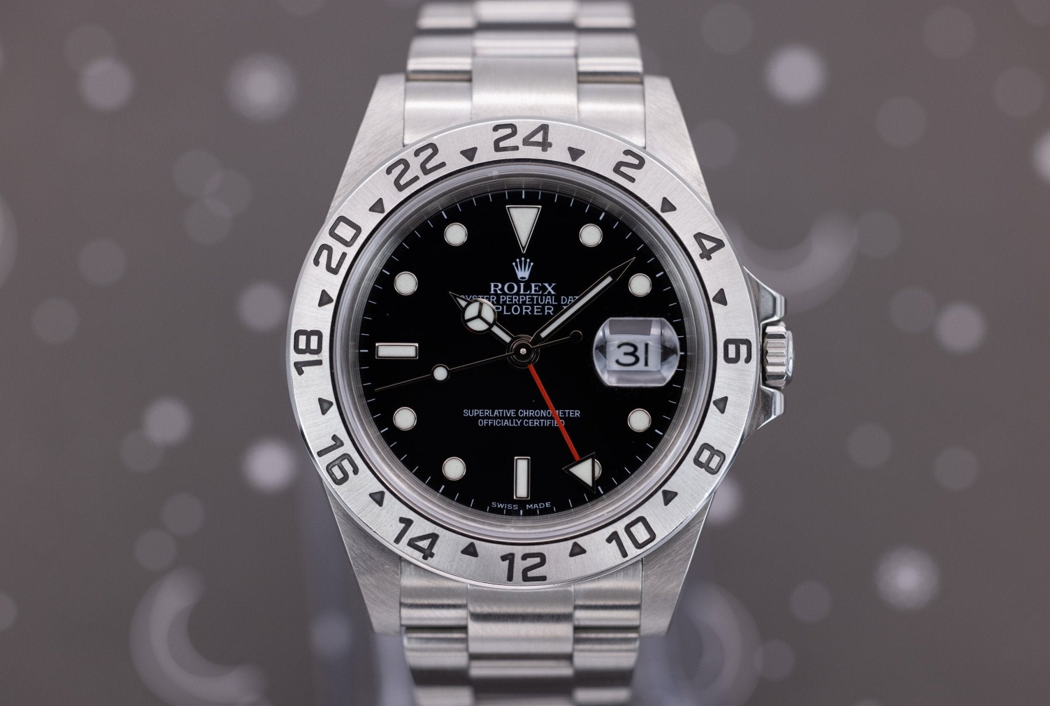 2005 Rolex Explorer II Ref. 16570 | No-Holes Case - Sierra Time Co