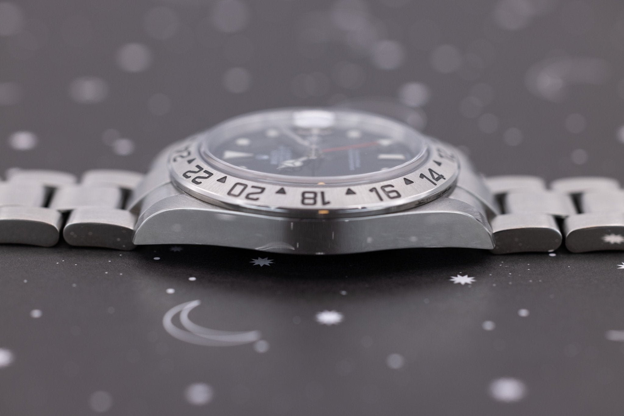 2005 Rolex Explorer II Ref. 16570 | No-Holes Case - Sierra Time Co