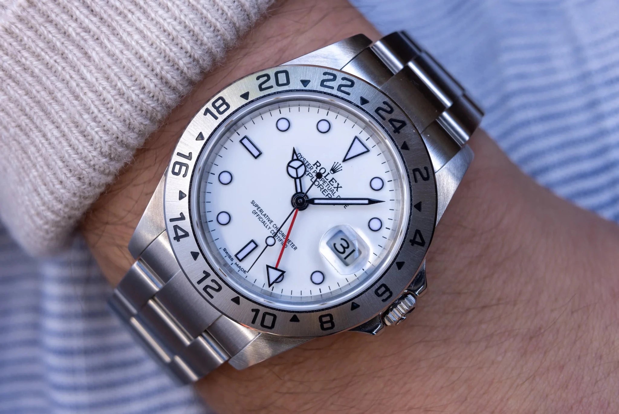 2005 Rolex Explorer II Ref. 16570 Polar | 2026 RSC Card - Sierra Time Co