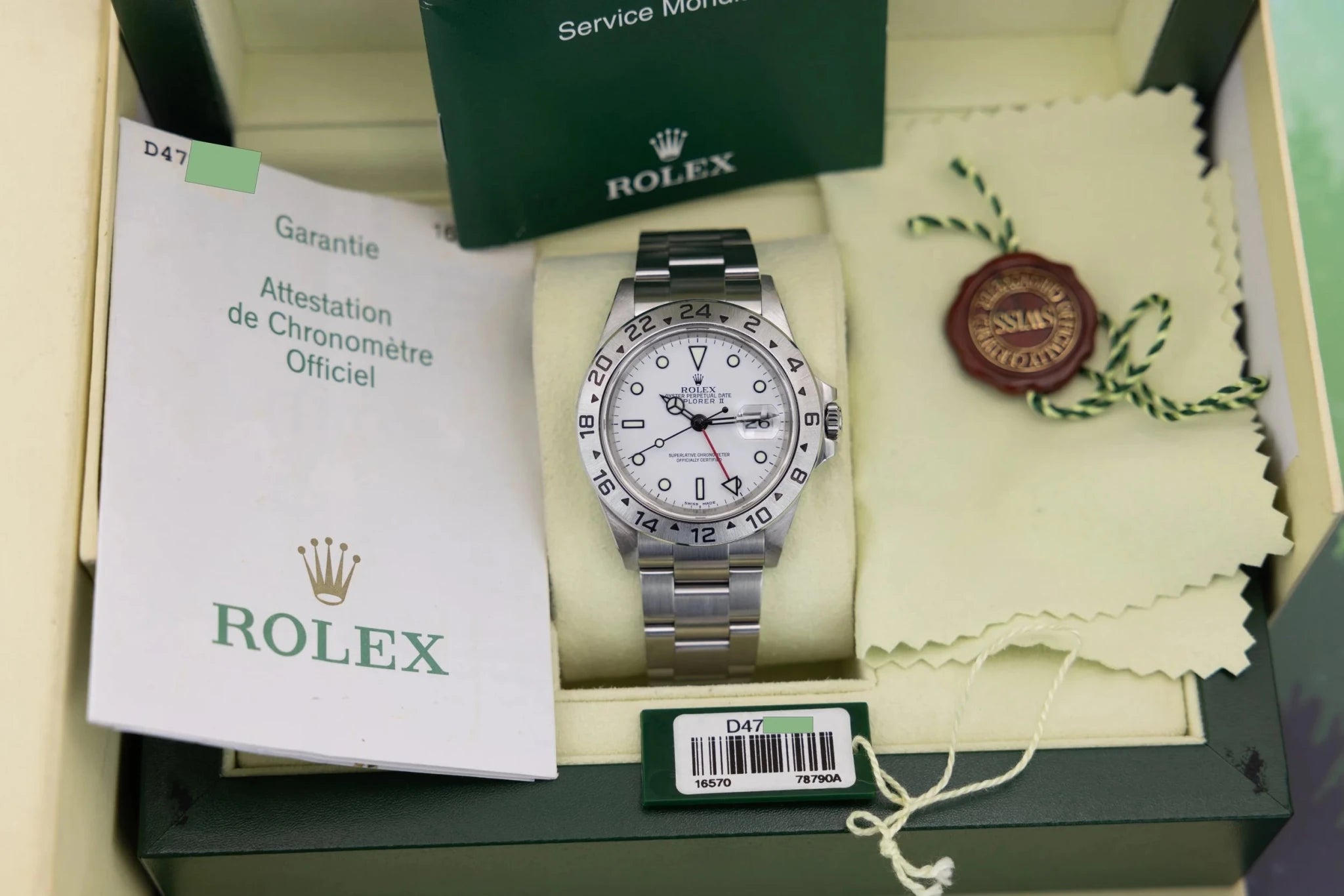 2005 Rolex Explorer II Ref. 16570 Polar | Box and Papers - Sierra Time Co