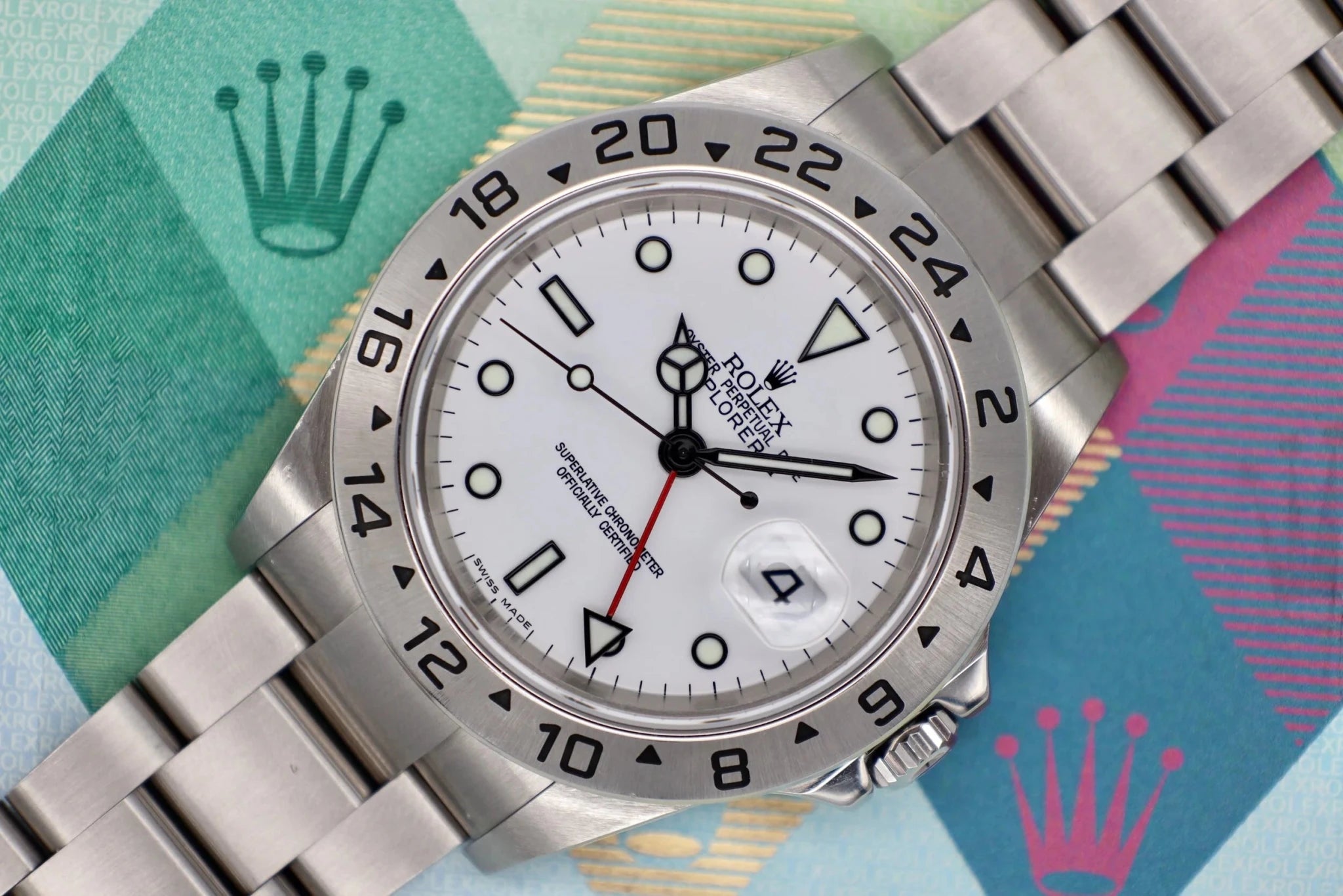 2005 Rolex Explorer II Ref. 16570 Polar | Full Set - Sierra Time Co