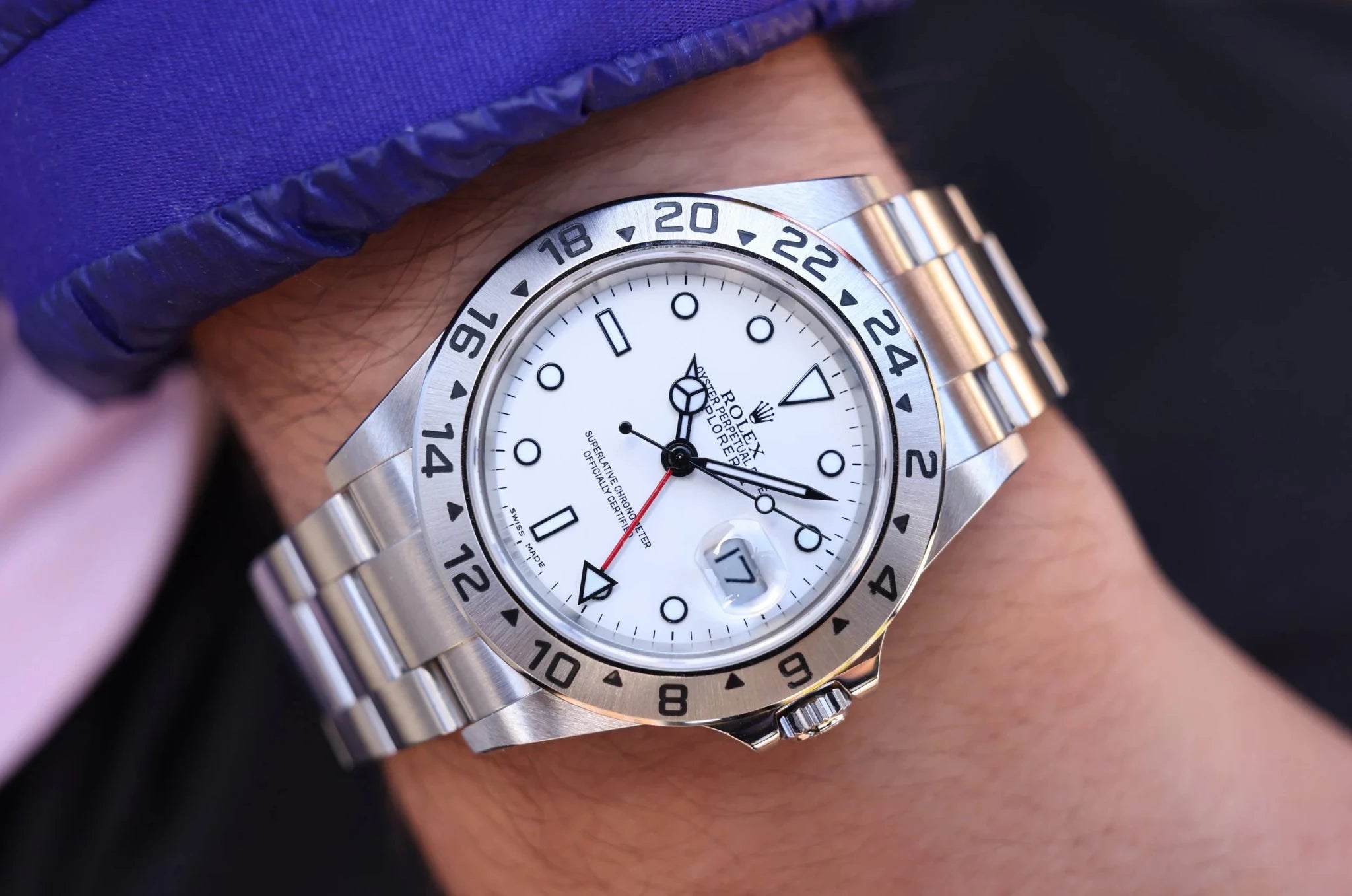 2005 Rolex Explorer II Ref. 16570 Polar | Mint Condition | Box and Papers - Sierra Time Co