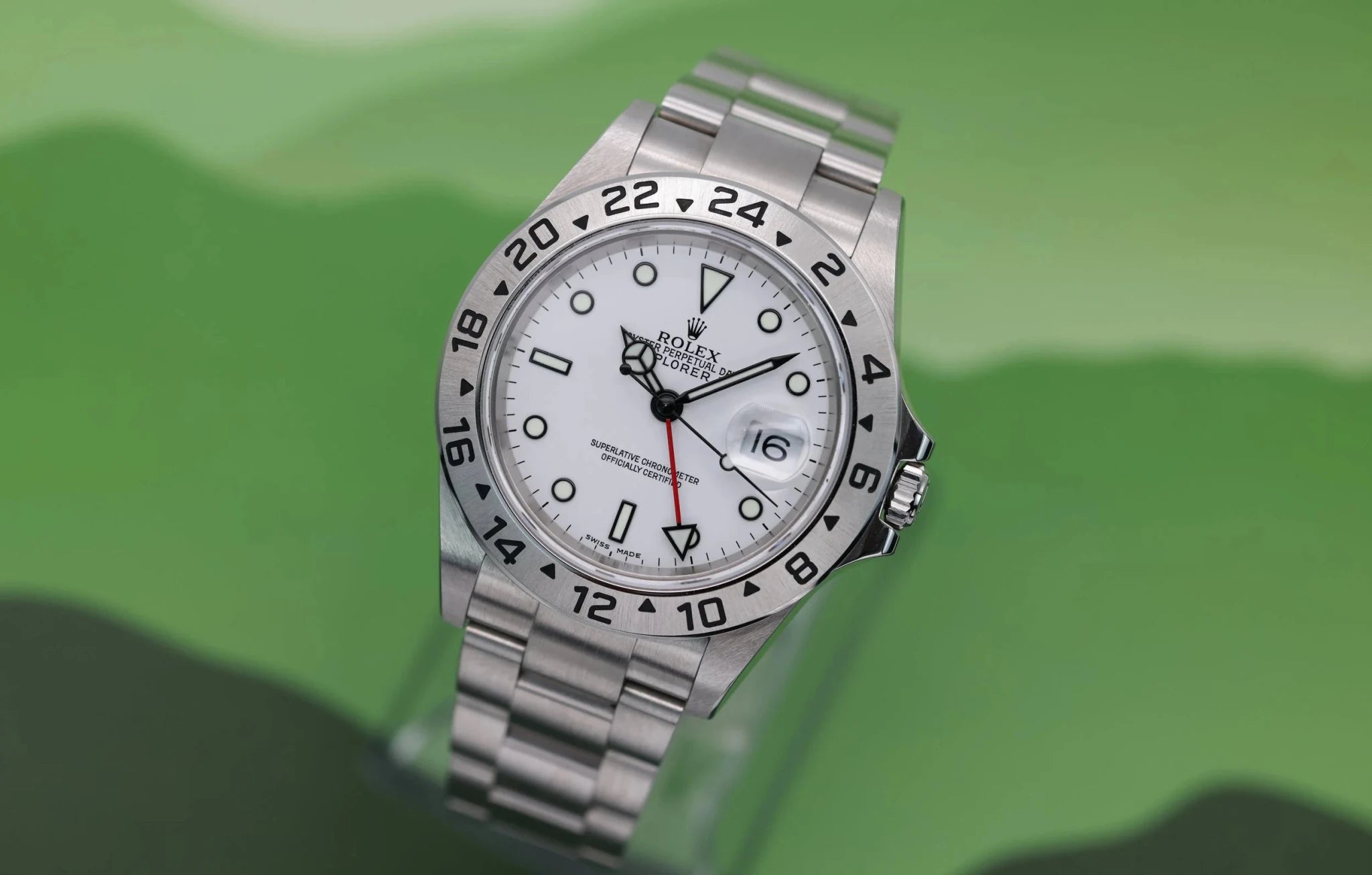 2005 Rolex Explorer II Ref. 16570 Polar | Mint Condition | Box and Papers - Sierra Time Co