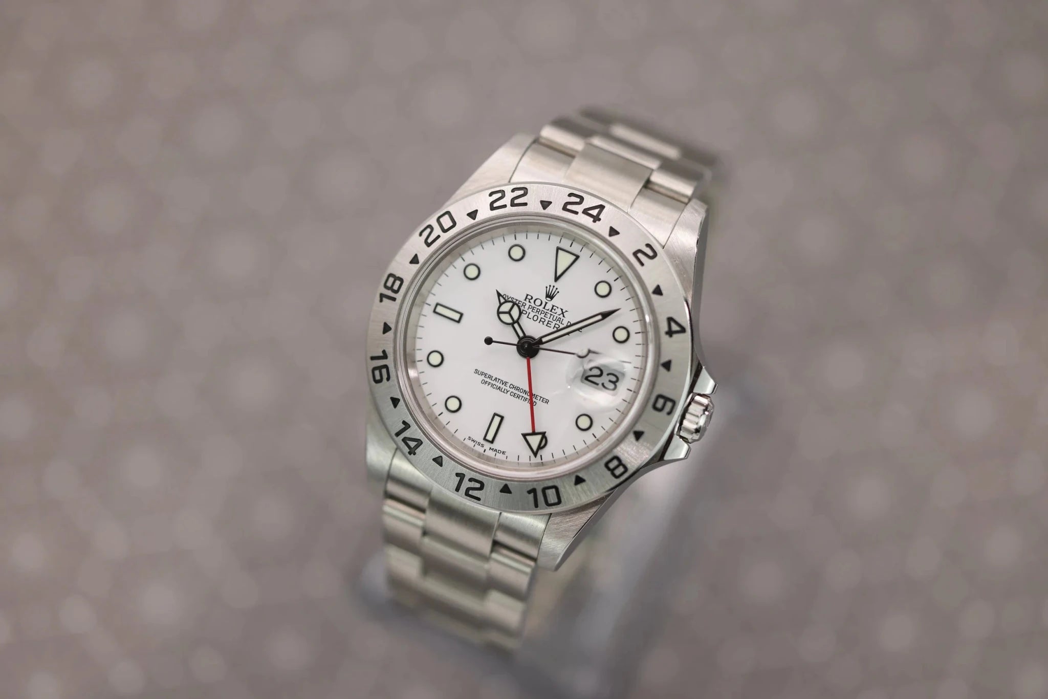 2005 Rolex Explorer II Ref. 16570 Polar | No-Holes Case | Mint - Sierra Time Co