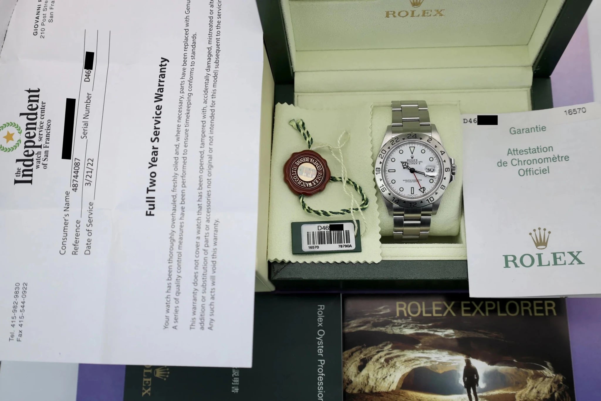 2005 Rolex Explorer II Ref. 16570 Polar | Serviced | Full Set - Sierra Time Co
