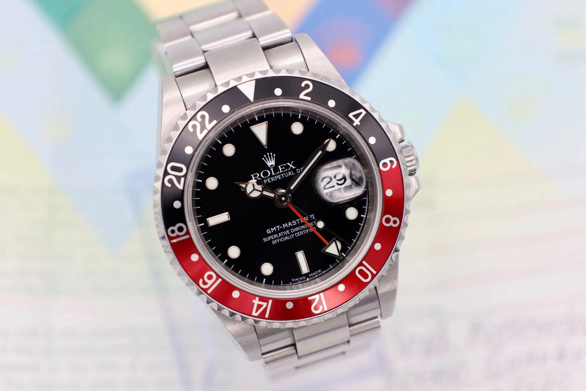2005 Rolex GMT Master II Ref. 16710 Coke | Box and Papers - Sierra Time Co