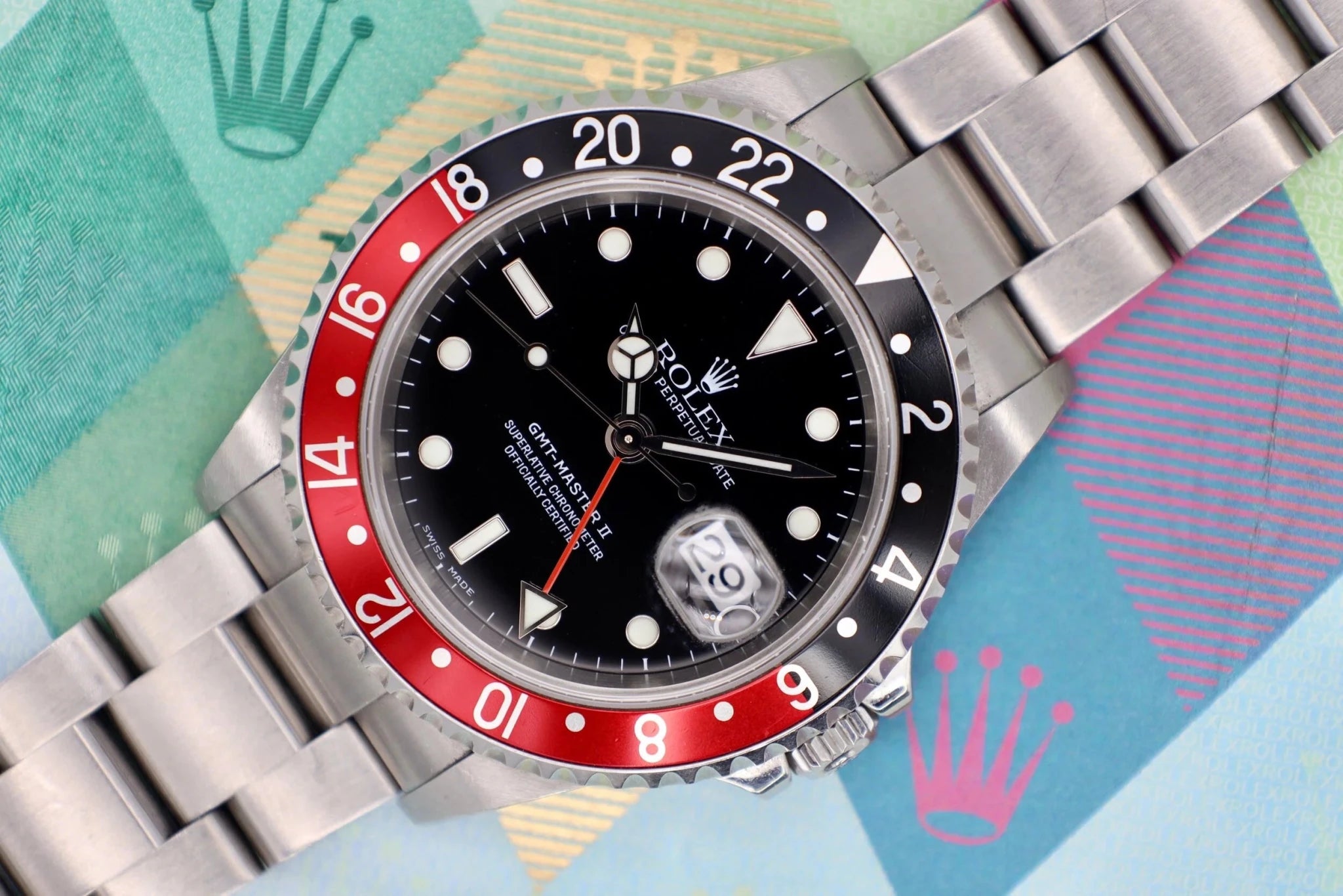 2005 Rolex GMT Master II Ref. 16710 Coke | Box and Papers - Sierra Time Co